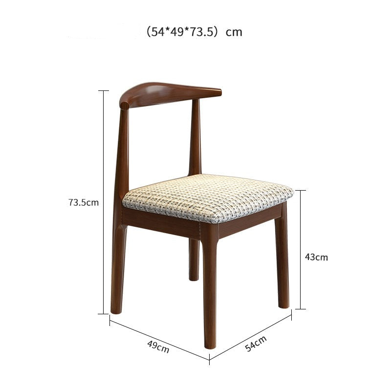 PEYTON CARLTON Solid Wood Nordic Chair - Modern Scandinavian Dining Chair for Kitchen, Dining Room & Office - Eco-Friendly Wooden Seat with Ergonomic Design