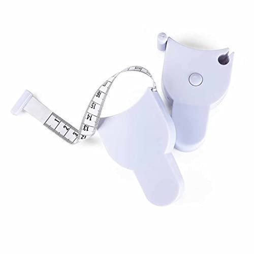2PC Automatic Telescopic Tape Measure - Self-Tightening Body Measuring Ruler with Lock Pin & Push-Button Retract for Waist, Sewing, Fitness & Tailoring | Accurate Measurement Tool for Weight Loss Tracking & Clothing Alterations