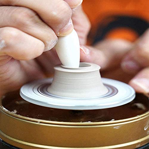 Mini Electric Pottery Wheel Machine for DIY Ceramic & Clay Art - Compact Crafting Tool with Removable Tray - Perfect for Home Studios, Classroom Projects & Beginner Potters