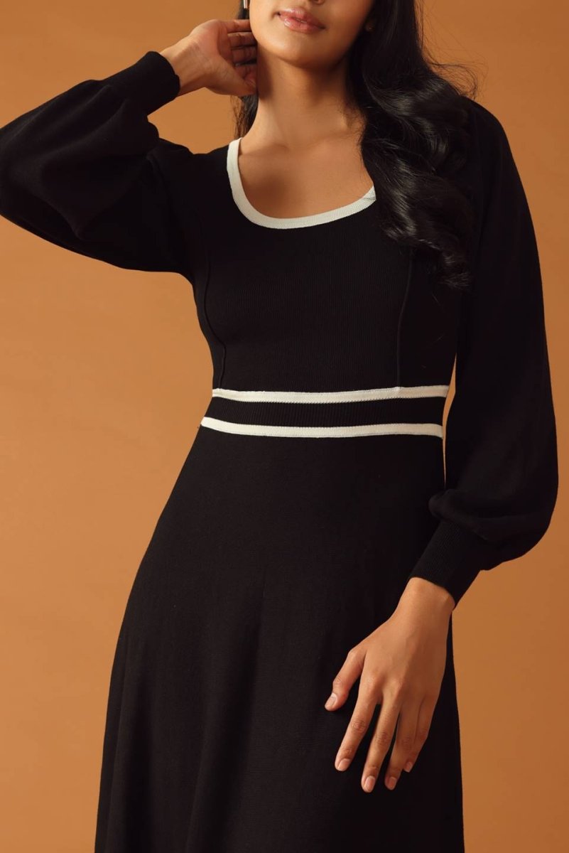 Stylish Caught Up Sweater Midi Dress for Women | Cozy Knit Long Sleeve Bodycon Dress | Perfect for Fall, Winter, Date Nights & Office Wear