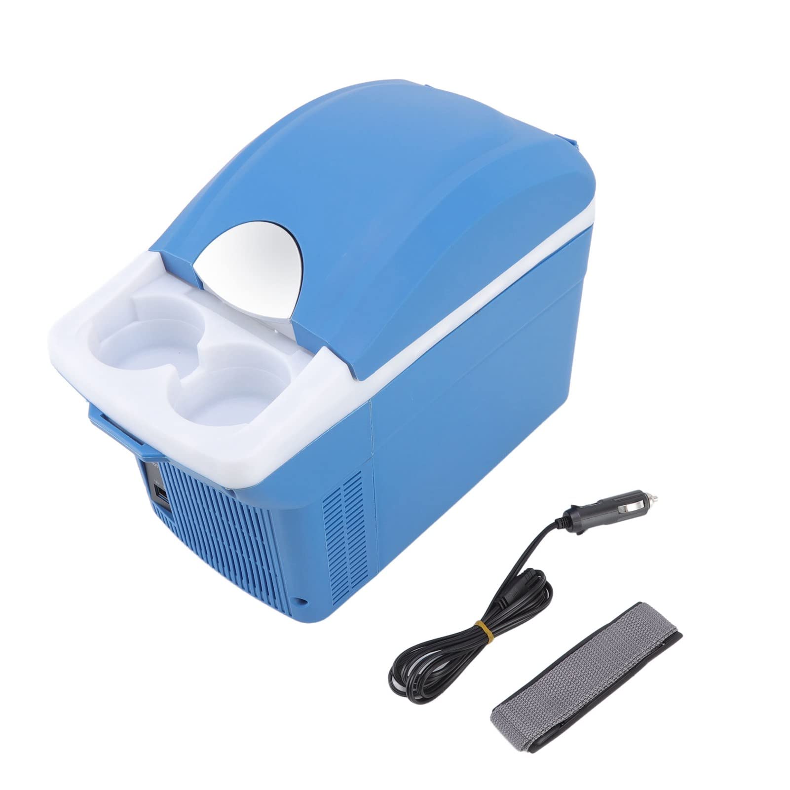 HEEPDD 8L Mini Car Refrigerator - Portable Makeup Fridge for Home, Office & Car | Dual-Purpose Cooler for Skincare, Drinks & Cosmetics | Perfect for Travel, Road Trips & Small Spaces