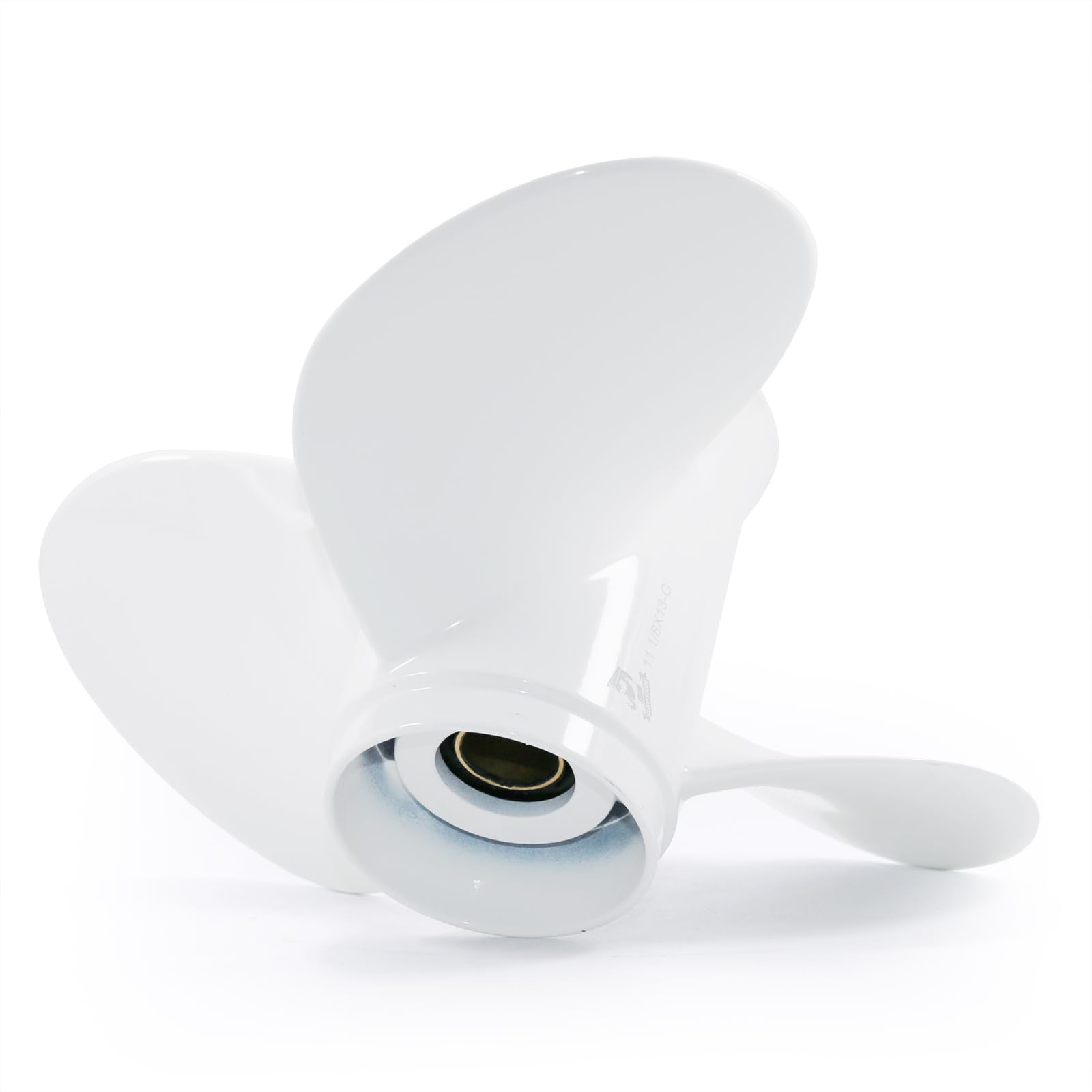 Yamaha Outboard Engine Propeller - Fits T25HP, F30, 40HP, F40, 48HP, 50HP, F50, 55HP, 60HP, F60 Models - 13 Tooth Spline OEM Aluminum Replacement Prop - Perfect for Boating, Fishing & Marine Adventures