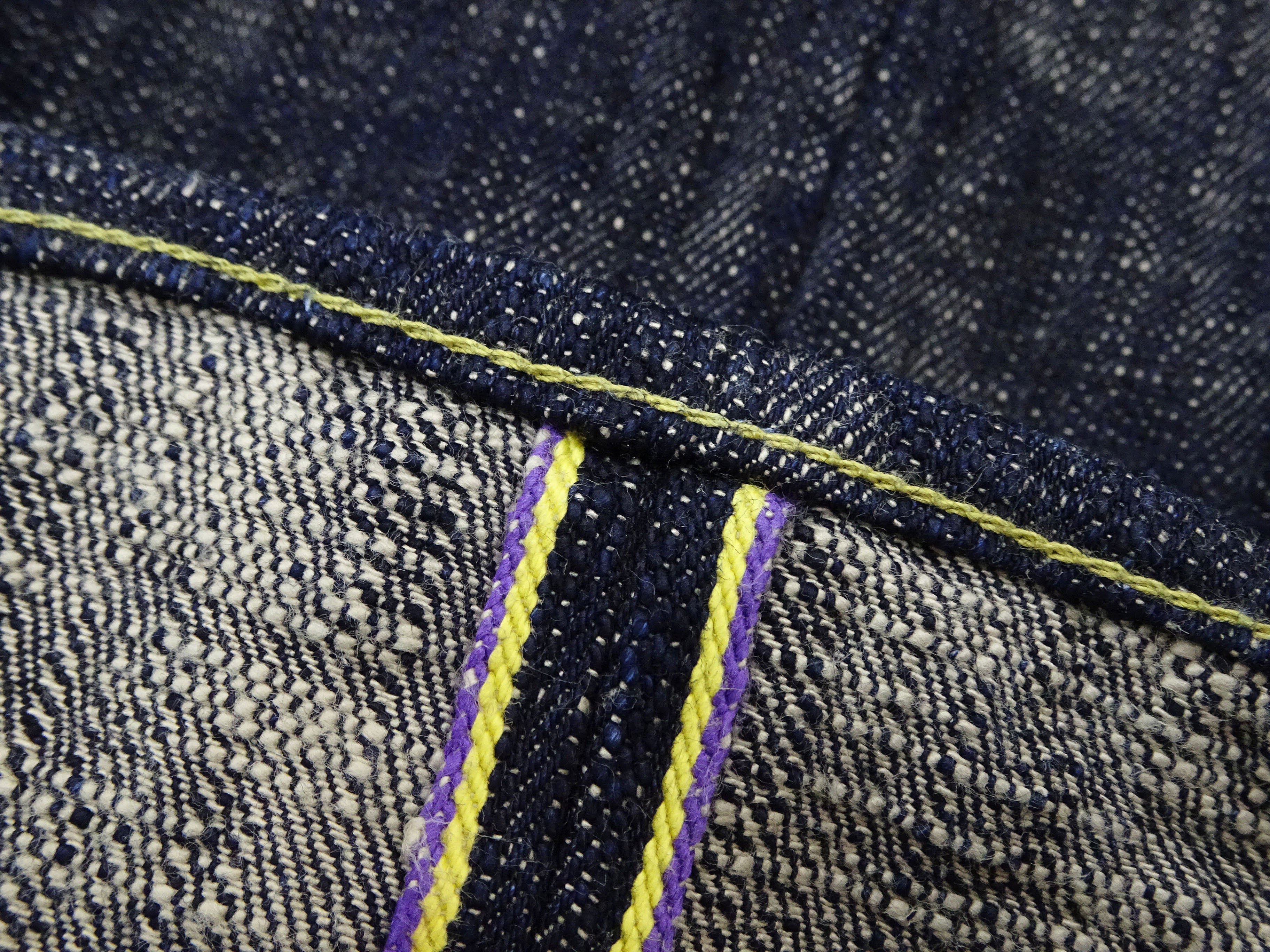 ONI 595 Kasuri Men's 17oz Relaxed Fit Straight Leg Jeans - Premium Indigo Denim Pants for Casual Wear & Street Style | Durable Japanese Selvedge Denim for Everyday Comfort