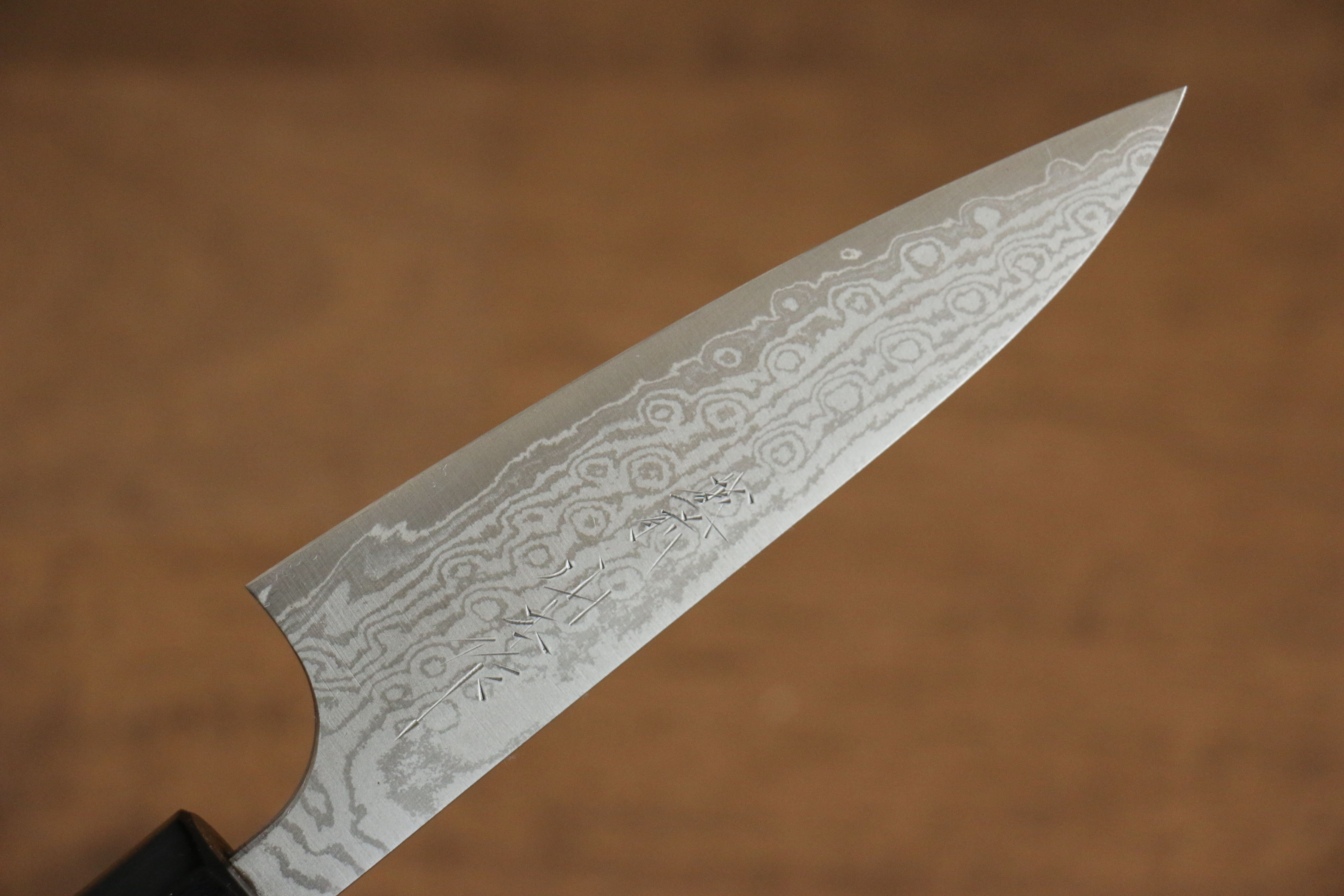 VG10 Damascus Petty Utility Knife 100mm - Japanese Chef Knife with Walnut Handle - Perfect for Slicing, Peeling & Precision Cutting in the Kitchen