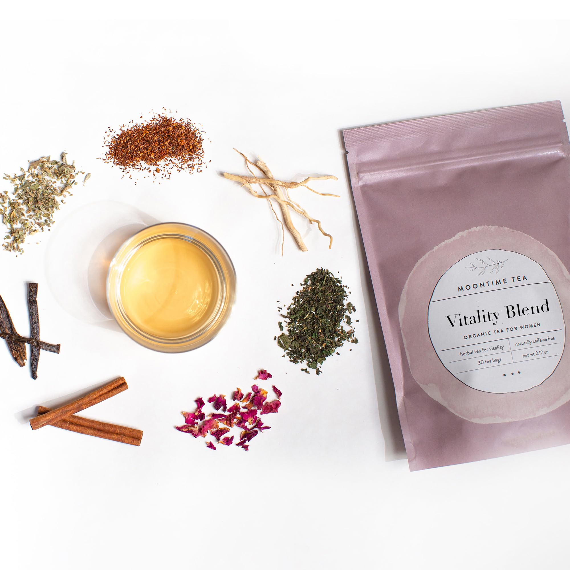 Organic Vitality Tea - 30 Tea Bags | Antioxidant Herbal Blend for Energy & Wellness | Perfect for Morning Boost or Afternoon Relaxation