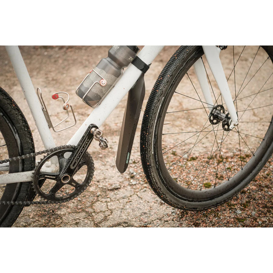 Ass Savers Speed Mullet Fender - Black Mountain Bike Mudguard for Road & Gravel Bikes | Lightweight & Durable Rear Bicycle Fender for Wet & Muddy Conditions