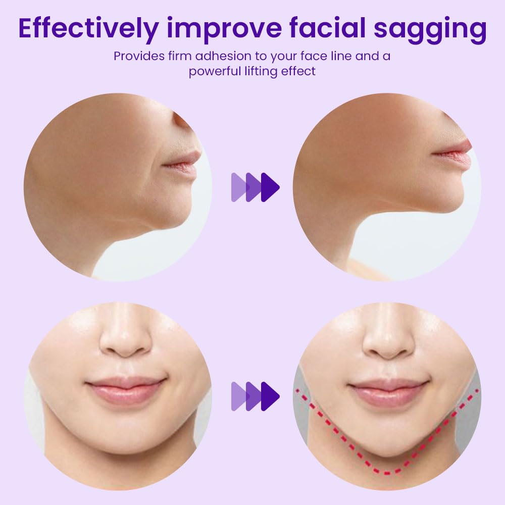 Kaely 8Pcs V Line Lifting Face Mask - Double Chin Reducer & Anti-Aging Chin Strap for Women with Collagen & Hydration | Slimming Facial Contour for Daily Skincare & Beauty Routine