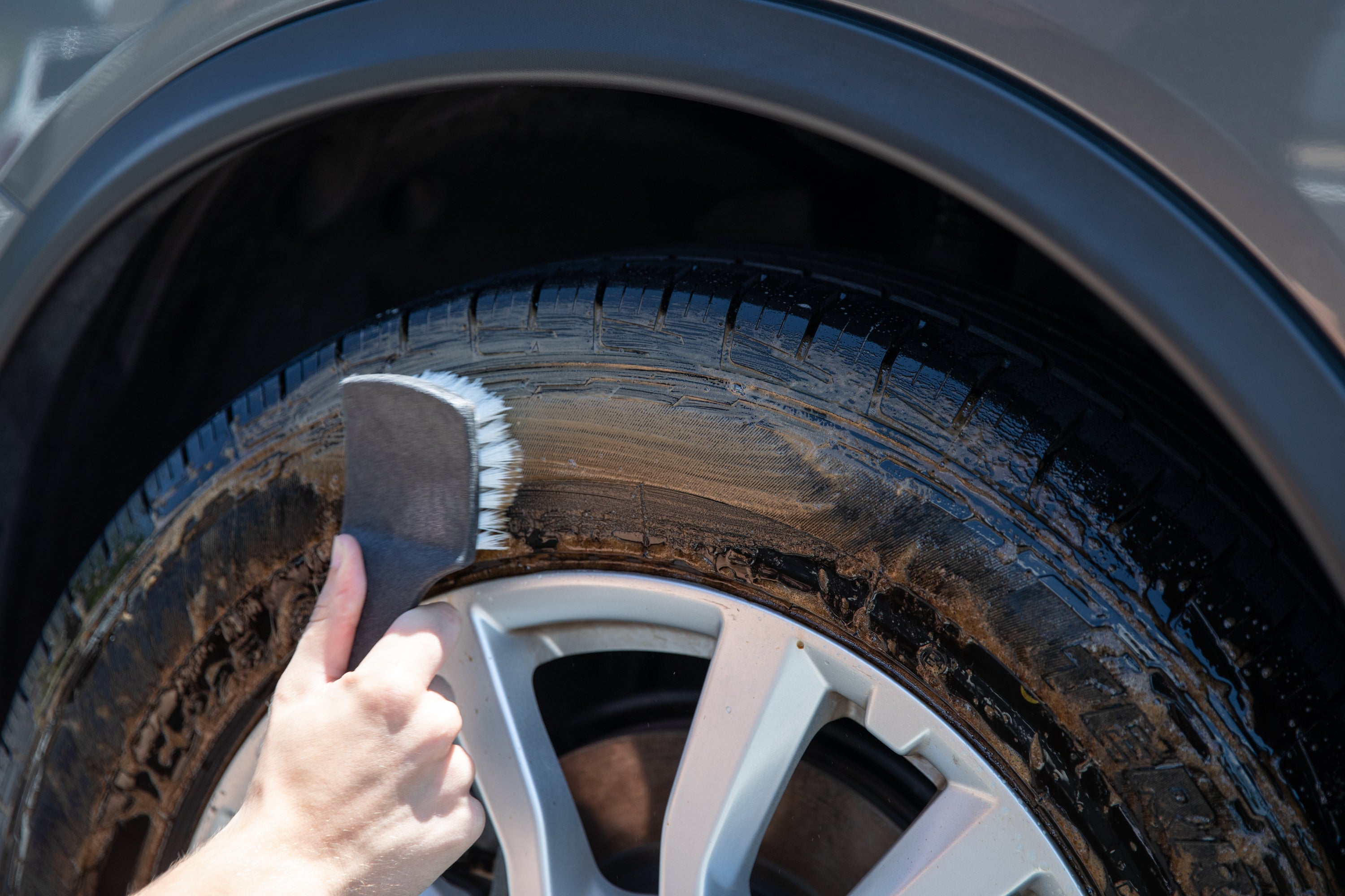 Shine Supply Wise Guy Wheel & Tire Cleaner - Powerful All-Purpose Cleaner for Car Rims, Tires & Wheels - Removes Brake Dust & Road Grime - Perfect for Car Detailing & Auto Care