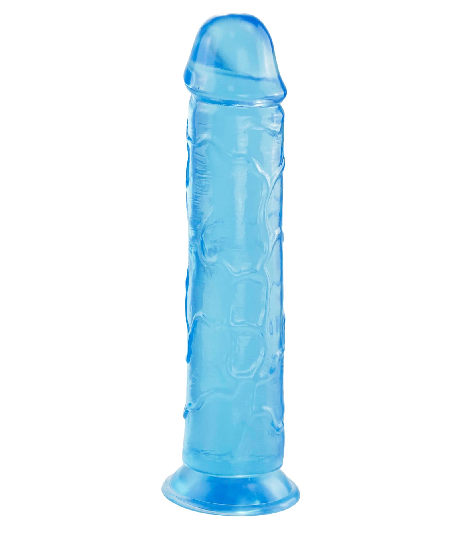 Realistic Blue 7 Inch Small Suction Cup Dildo - Silicone Sex Toy for Women & Couples, Anal & Vaginal Play, Waterproof & Body-Safe for Shower, Bedroom & Solo Pleasure