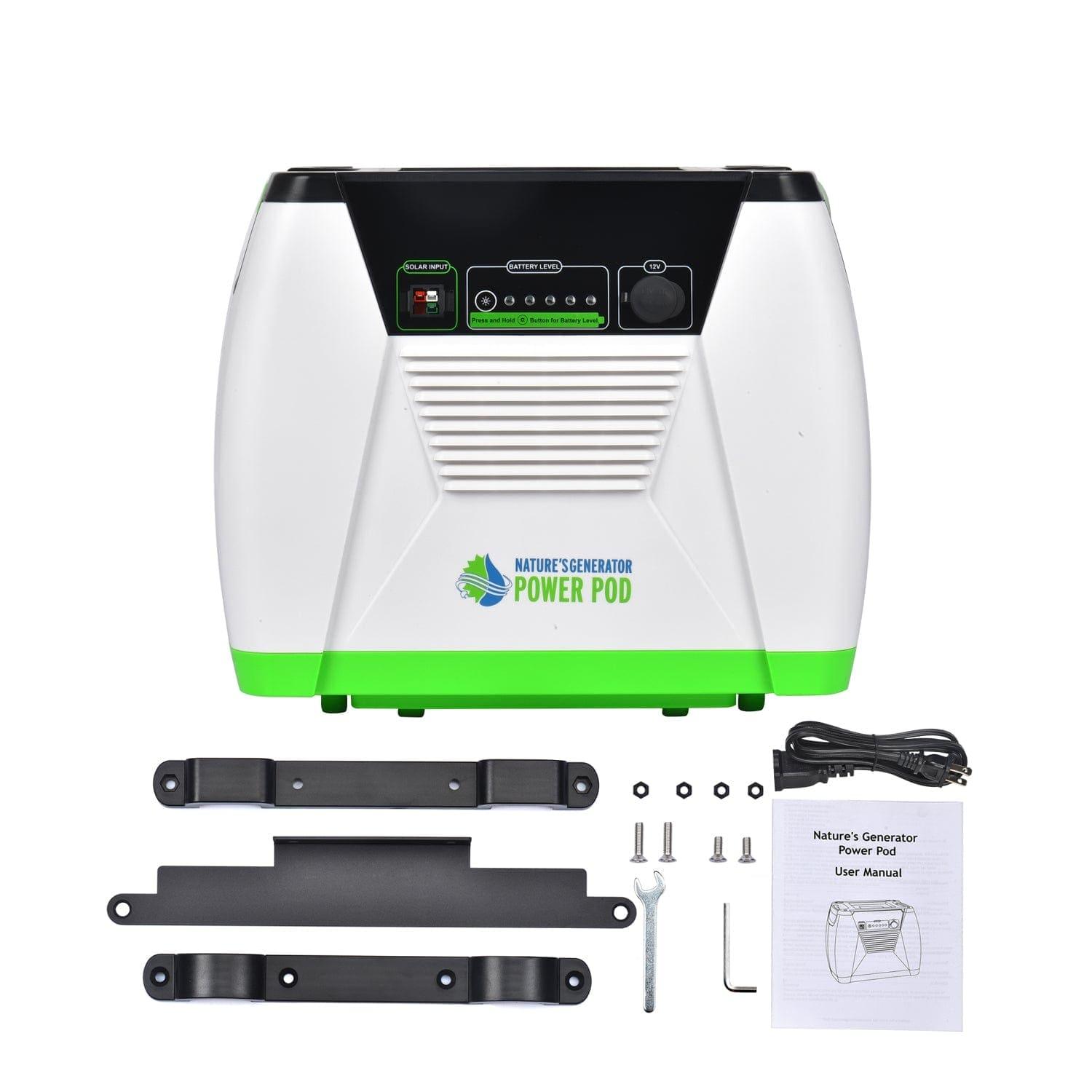 Nature's Generator Power Pod - Portable Solar Generator for Camping, Emergencies & Off-Grid Power - Reliable Backup Battery for Home & Outdoor Use