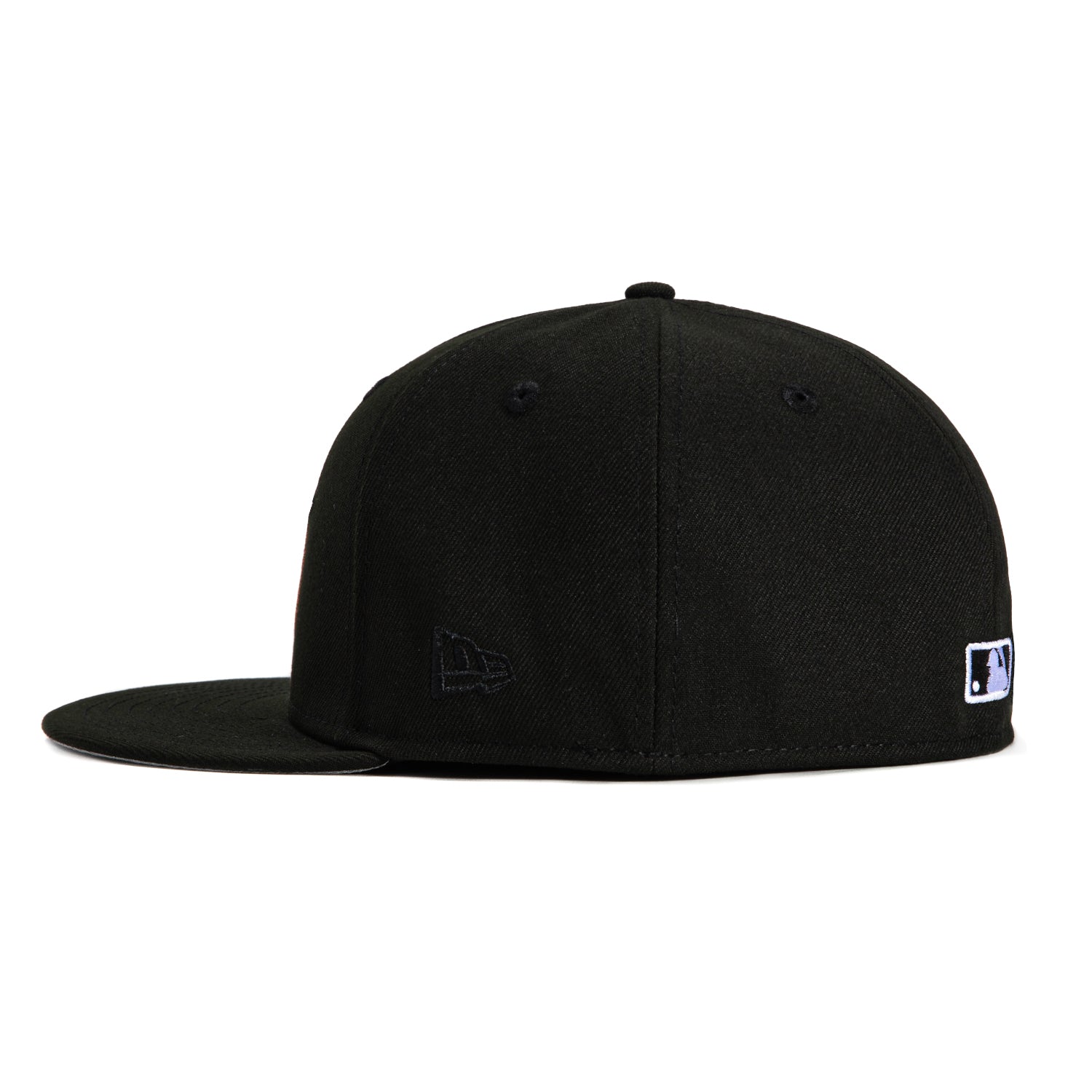 New Era 59Fifty New York Mets 50th Anniversary Patch Script Hat - Black, Ivory, Metallic Copper | MLB Baseball Cap for Fans, Streetwear & Sports Enthusiasts