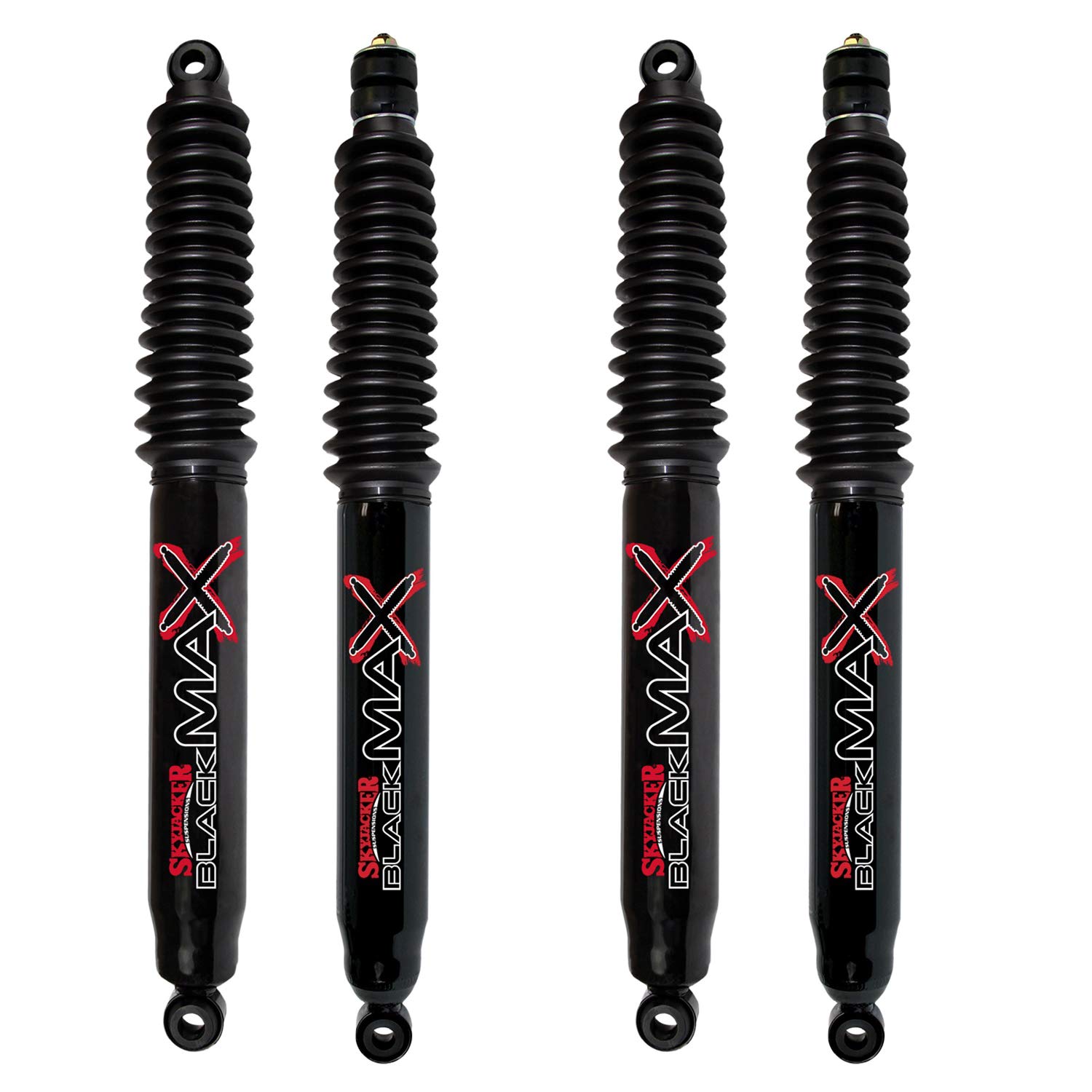 Skyjacker Black MAX Hydro Shocks Set for 2003-2013 Dodge Ram 2500 4WD with 4-6 Inch Lift - Heavy Duty Off-Road Suspension Upgrade for Truck & Towing