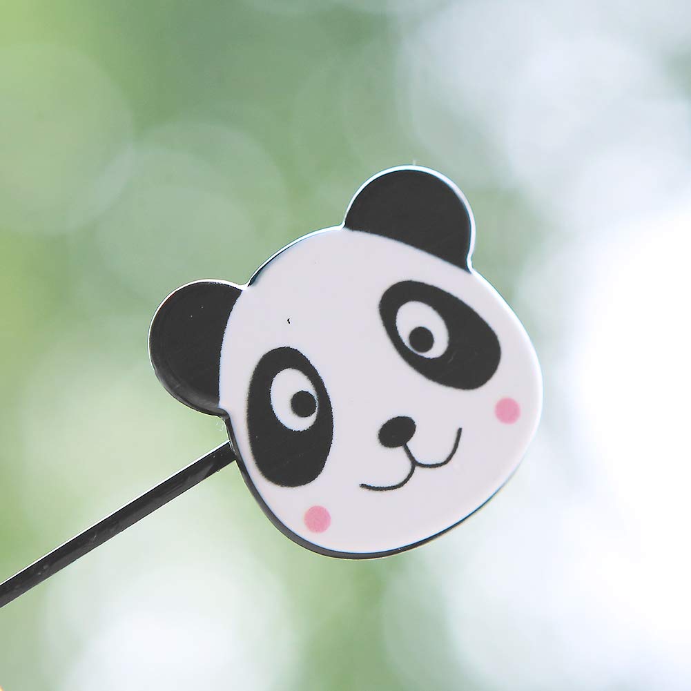 8Pcs Cute Panda Bear Hair Clips for Women & Girls - Cartoon Animal Barrettes Hairpins for Kids - Perfect for School, Parties & Daily Hair Styling