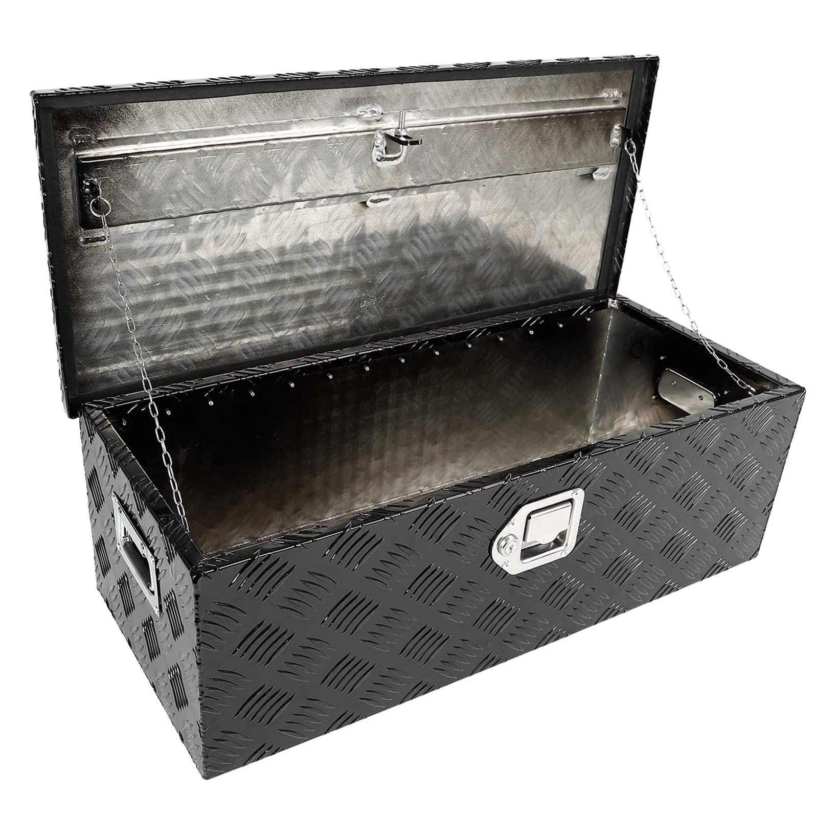 30 x 13 x 10 Inches Heavy-Duty Aluminum Truck Bed Tool Box with Lock & Keys - Secure Storage for Pickup Trucks & Trailers - Perfect for Tools, Equipment & Outdoor Gear Organization