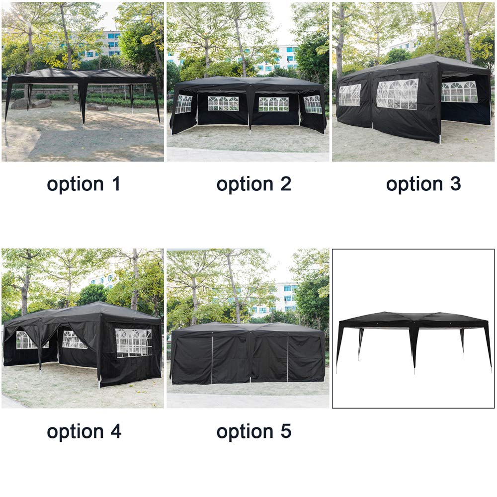 10x10 Canopy Tent with UV Protection & Waterproof Cover - Includes Wheeled Carry Bag for Easy Transport - Ideal for Outdoor Parties, Picnics, Camping, Beach Trips & Tailgating