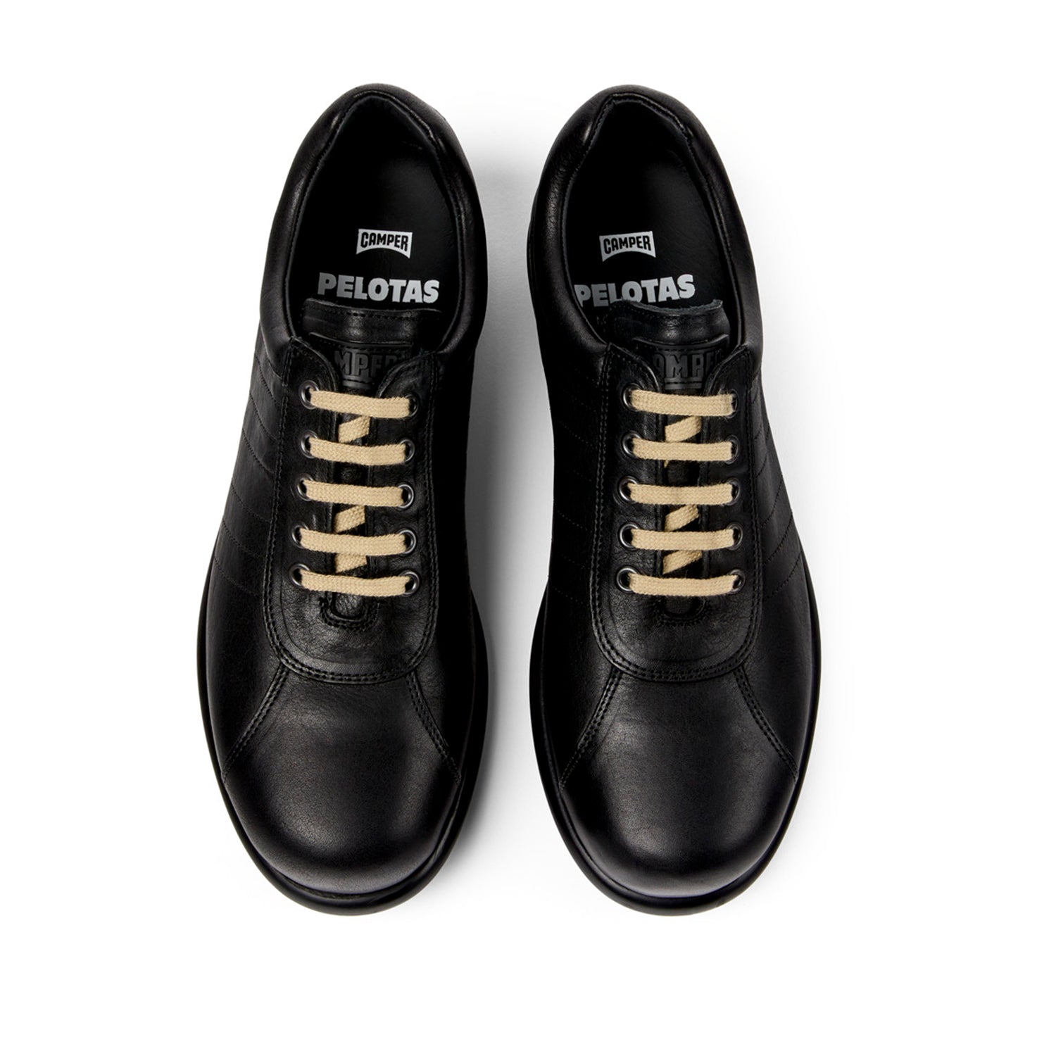 Camper Men's Pelotas Ariel Sneakers - Black Casual Shoes for Walking, Travel & Everyday Wear