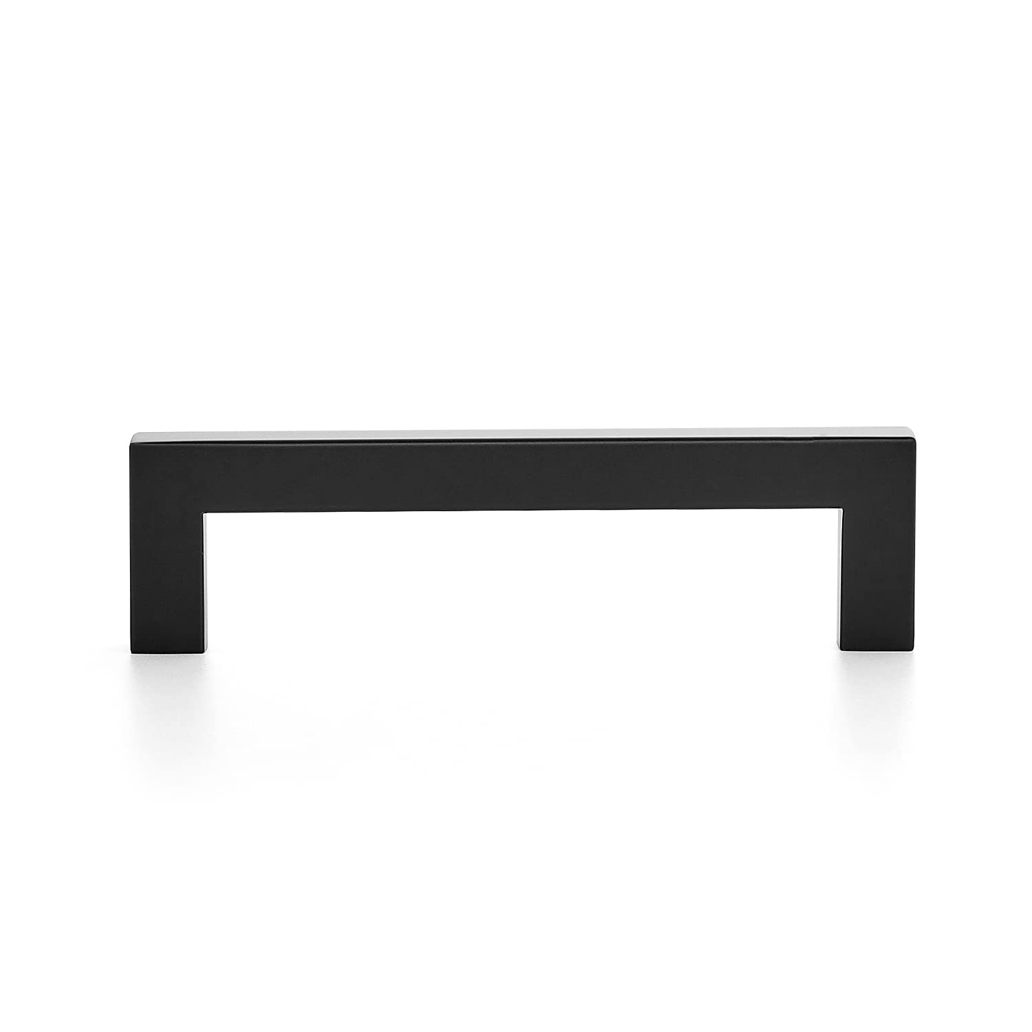 Ravinte 25 Pack 4-1/2 Inch Matte Black Square Cabinet Handles & Drawer Pulls - Durable Kitchen Cabinet Hardware for Home, Office & RV Cabinets - Easy Installation & Modern Upgrade