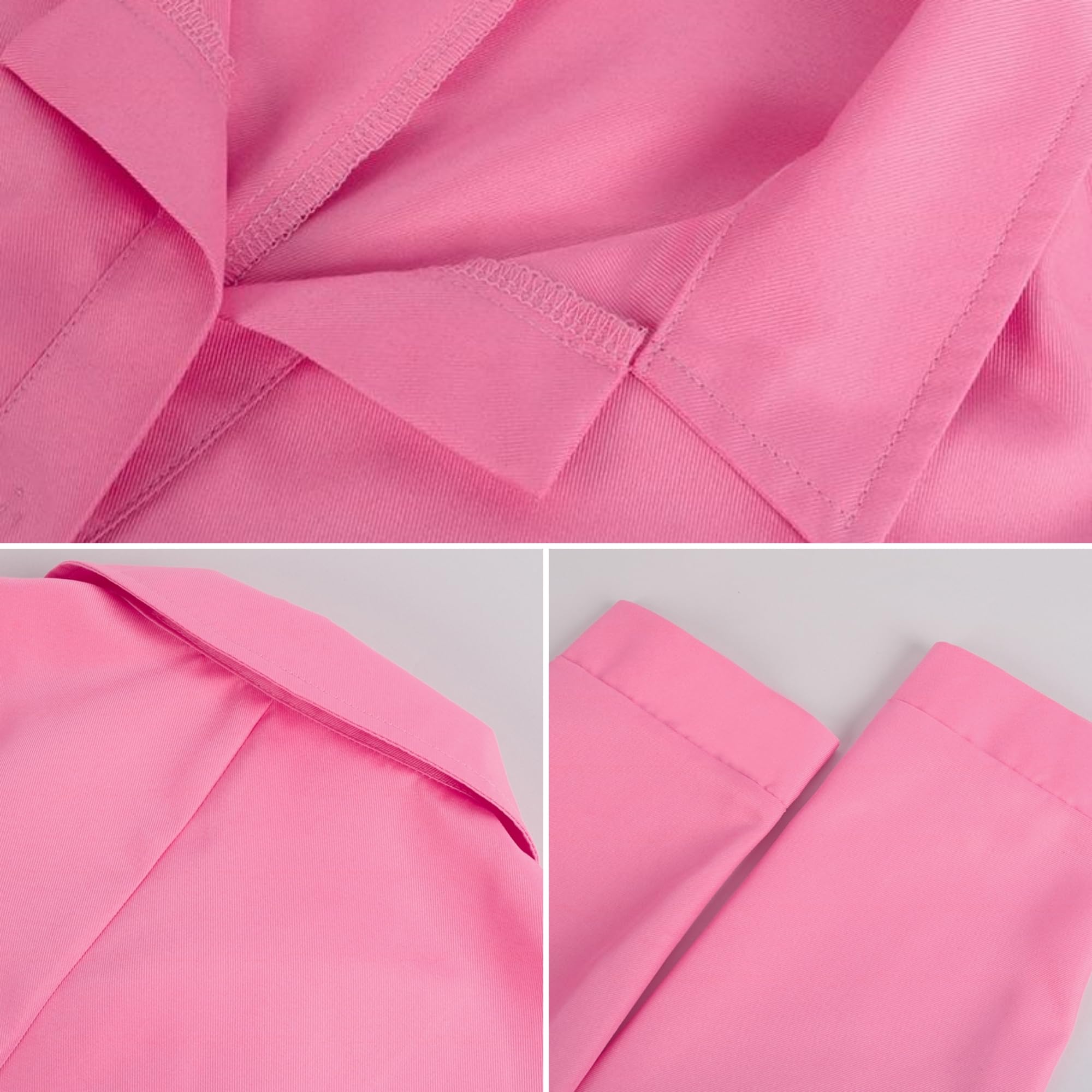 Margot Robbie Pink Jumpsuit Cosplay Costume for Women - 2023 Movie Replica Outfit | Halloween, Comic Con & Themed Party Costume