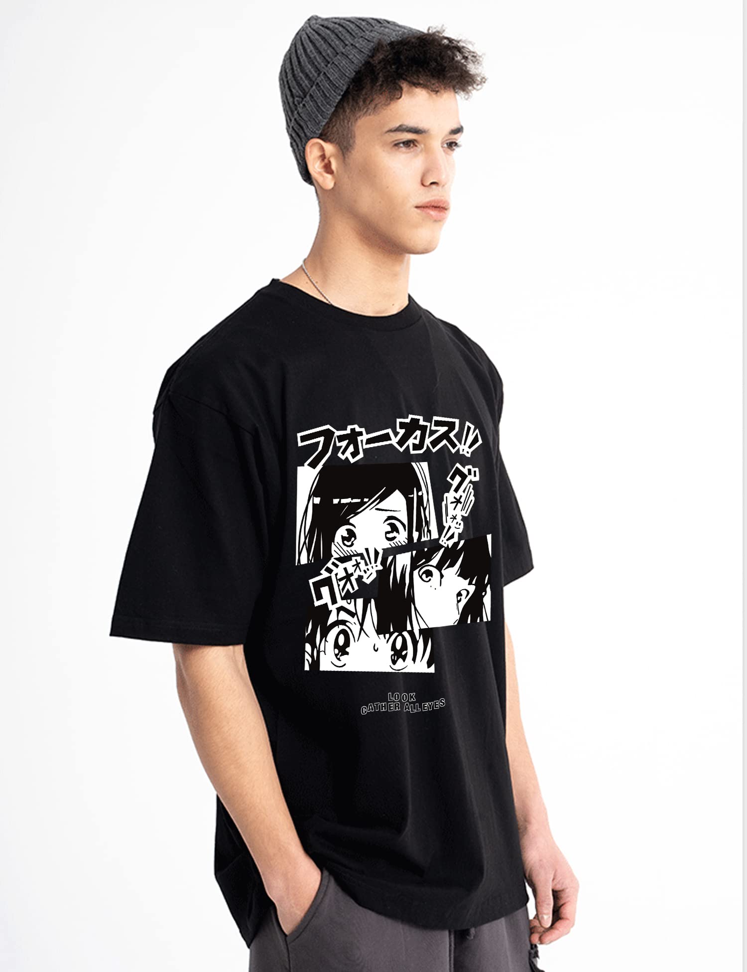 Oversized Anime Manga T-Shirts for Men & Women - Trendy Streetwear Fashion Gift, Casual Loose Fit Tees - Perfect for Cosplay, Comic Con, and Everyday Wear