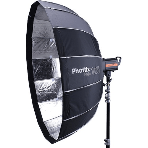 Phottix Raja 41-Inch Parabolic Softbox with Bowens S Mount - Professional Studio Lighting for Photography & Videography