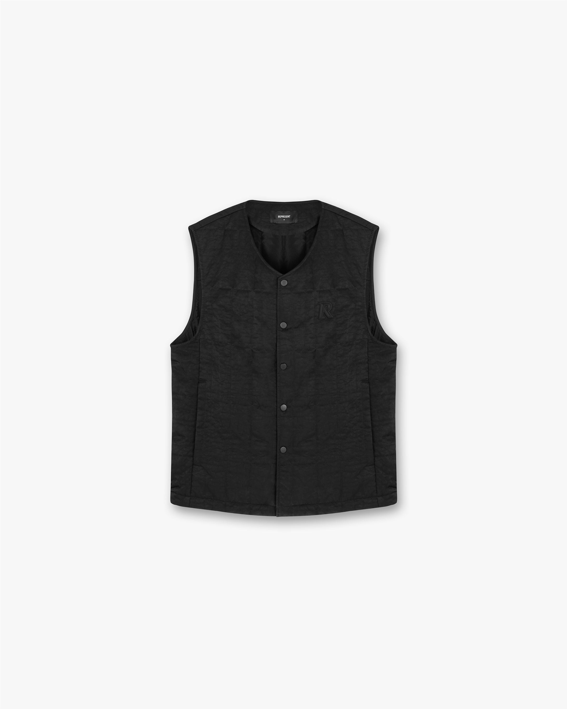 Men's Lightweight Nylon Vest - Black | Water-Resistant Outdoor Gilet for Hiking, Running & Casual Wear