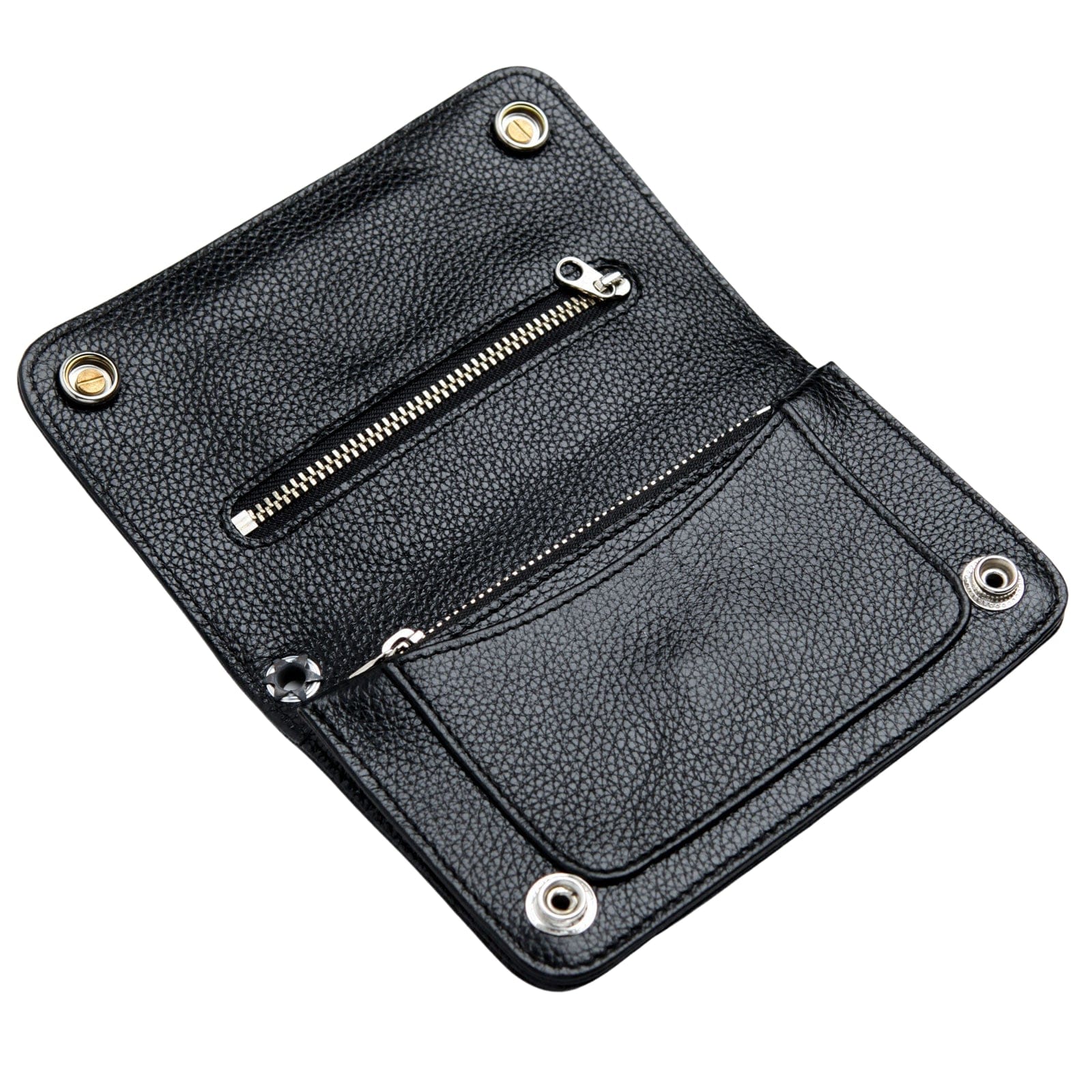 Genuine Leather Biker Chain Wallet for Men - Stylish Crossbody Wallet with Metal Chain - Perfect for Motorcycle Riders, Bikers, and Everyday Use
