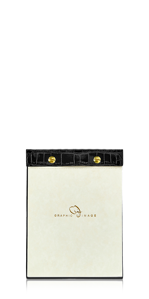Black Crocodile Pattern Desk Notepad - Premium Writing Pad for Office, Home & School - Perfect for Notes, To-Do Lists & Memos