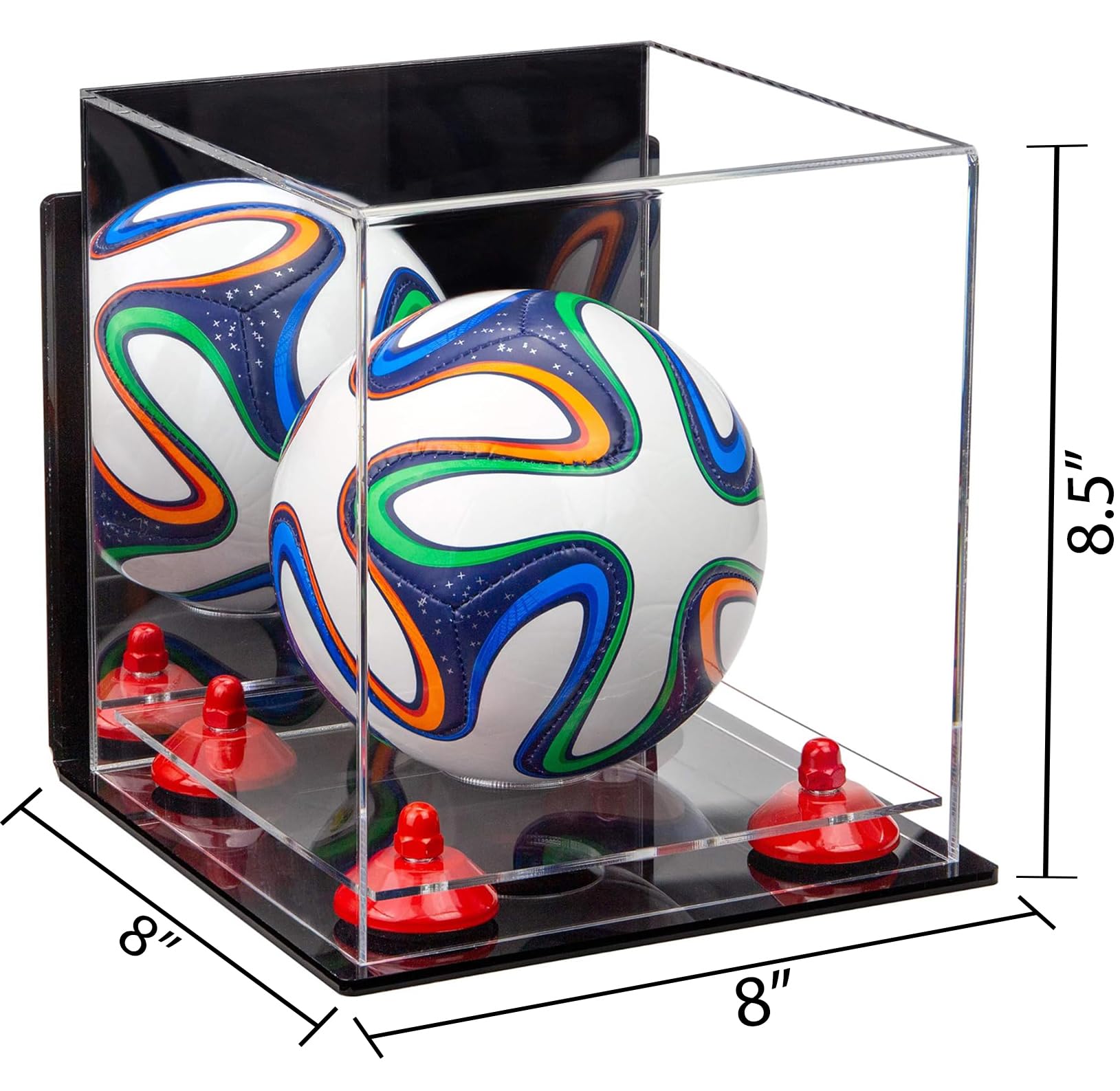 Mini Acrylic Soccer Ball Display Case - Perfect for Collectibles, Miniatures & Sports Memorabilia - Ideal for Home, Office & Gift Showcase