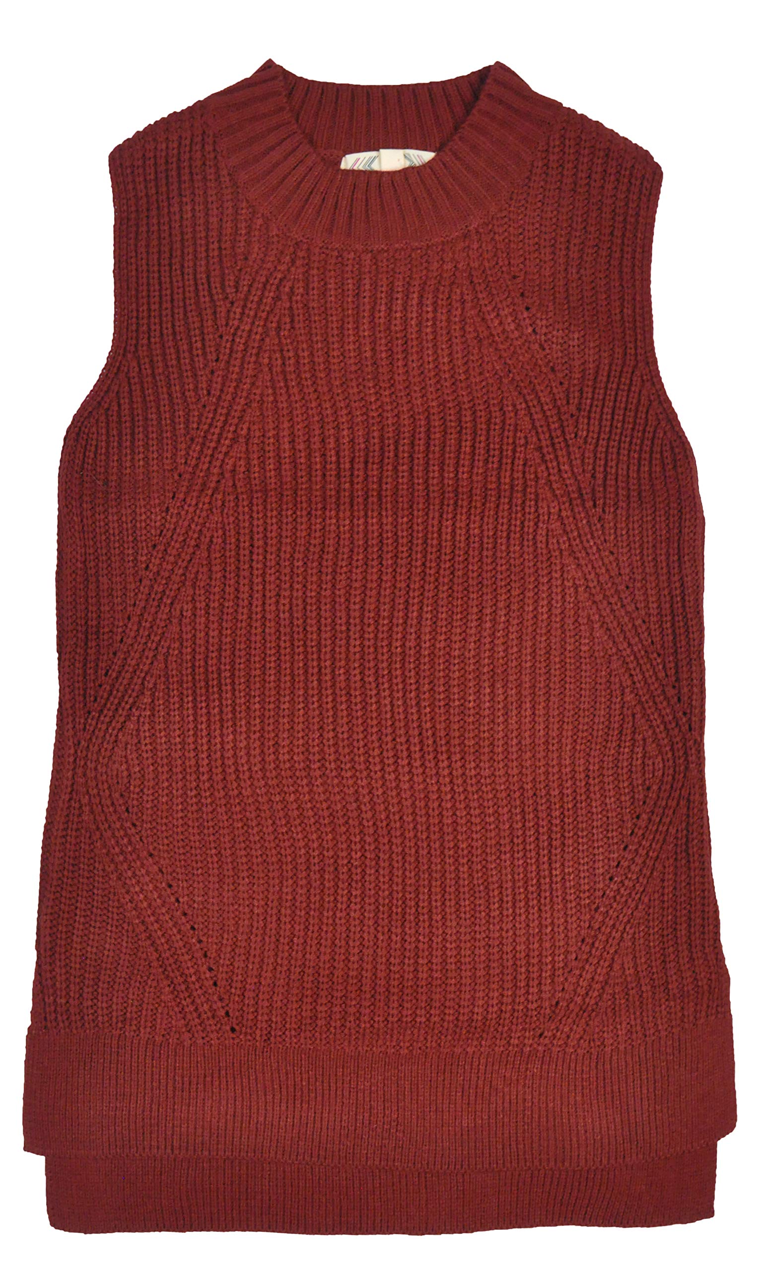 PINK ROSE Women's Montana Sleeveless Pullover Sweater Tunic - Soft Knit Casual Summer Top for Outfits, Beach Cover Up & Layering