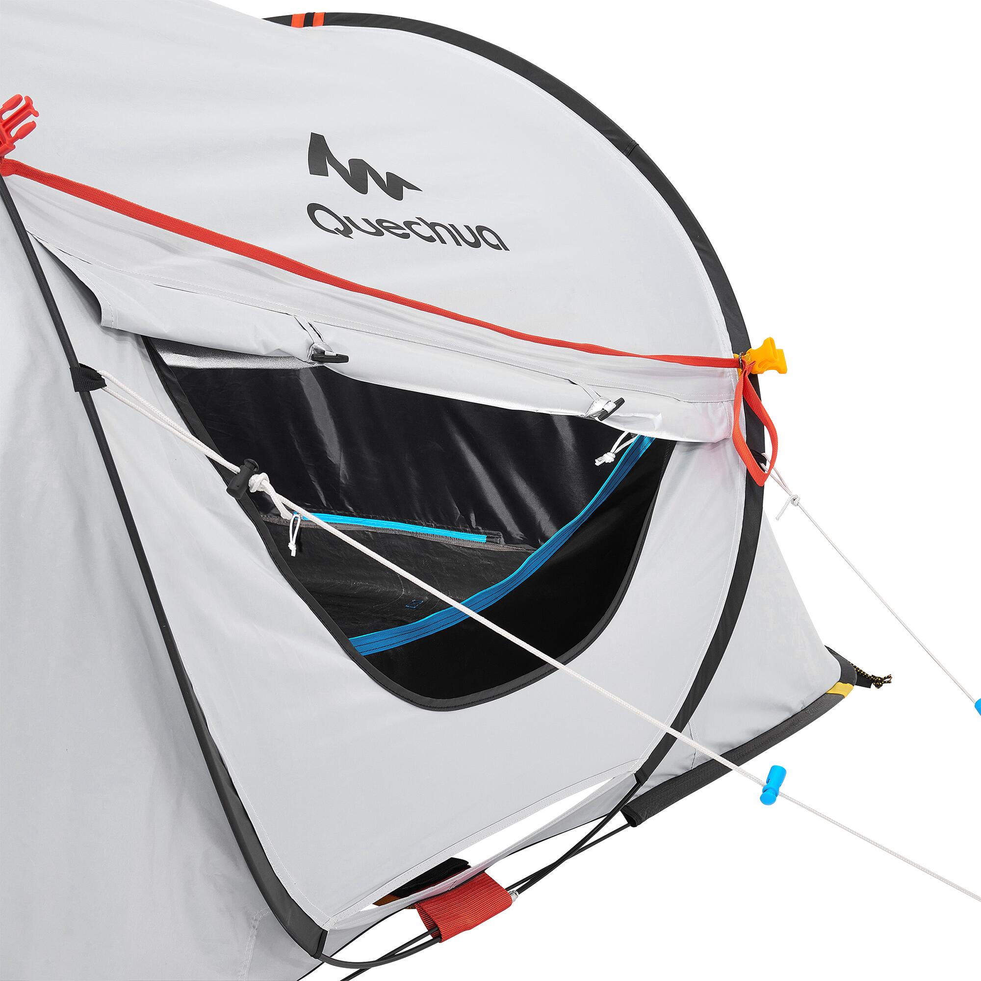Quechua 2-Person Camping Tent - 2 Second Setup, Fresh & Black Technology for Darker & Cooler Interior - Perfect for Backpacking, Hiking & Outdoor Adventures