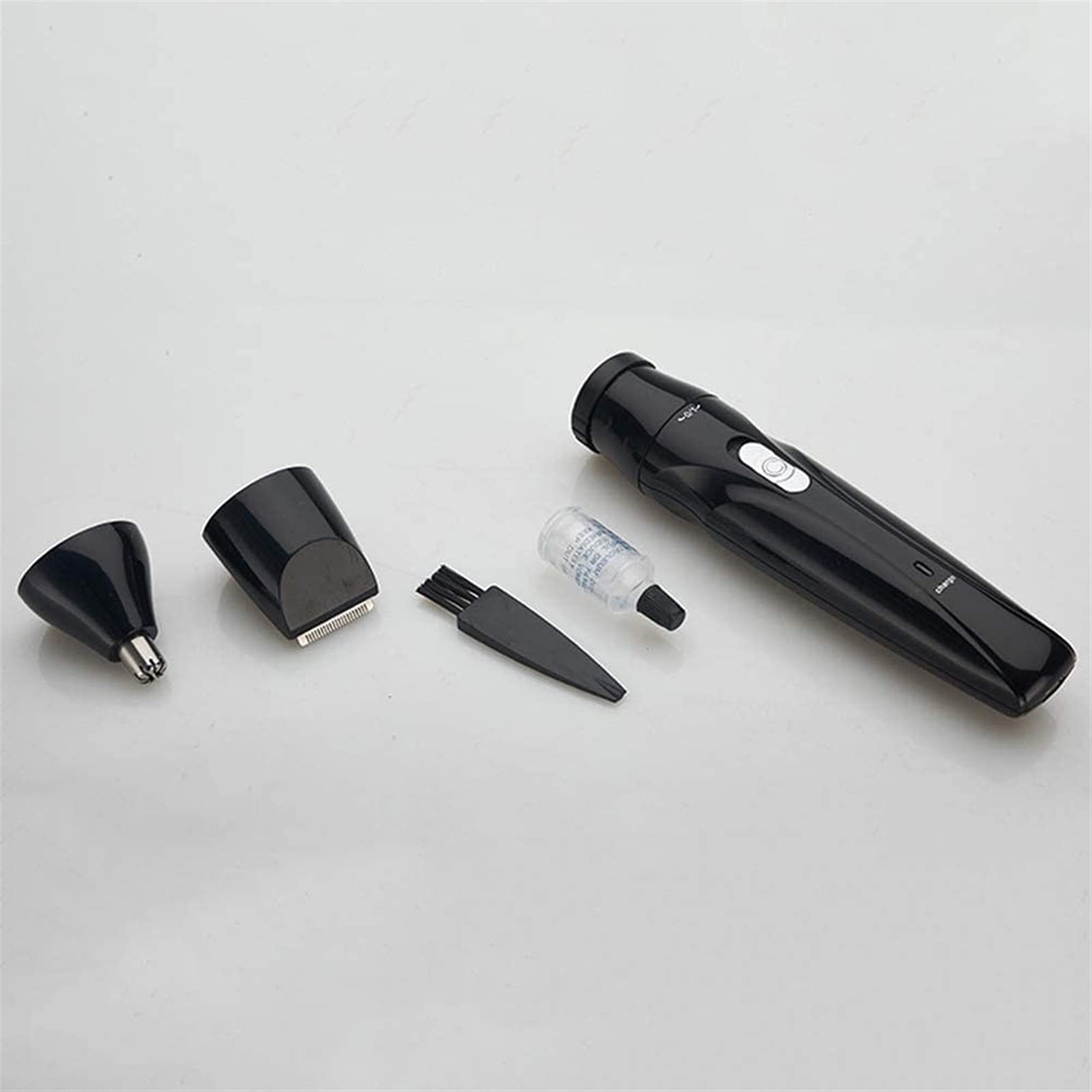 QIYUDS USB Rechargeable Nose Hair Trimmer - Painless Electric Hair Removal for Nose, Eyebrows, Face, Underarm & Bikini Line - Waterproof Grooming Kit for Men & Women - Perfect for Travel, Gym & Daily Personal Care