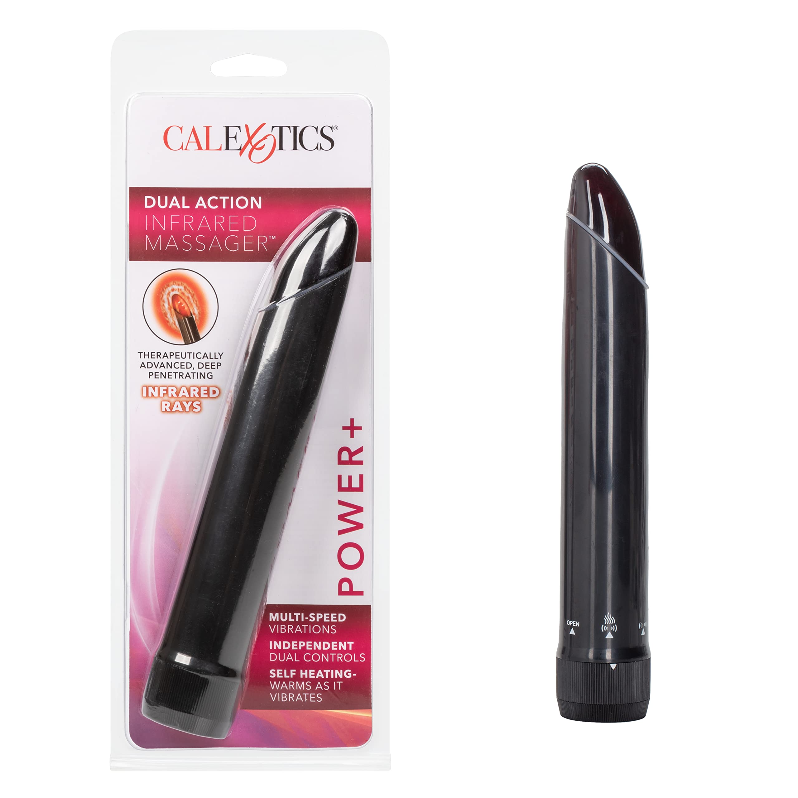 CalExotics Dual Action Infrared Massager Bullet Vibrator - Powerful Adult Sex Toy for Women & Couples - SE-0035-03-3 - Perfect for Sensual Massage & Intimate Pleasure