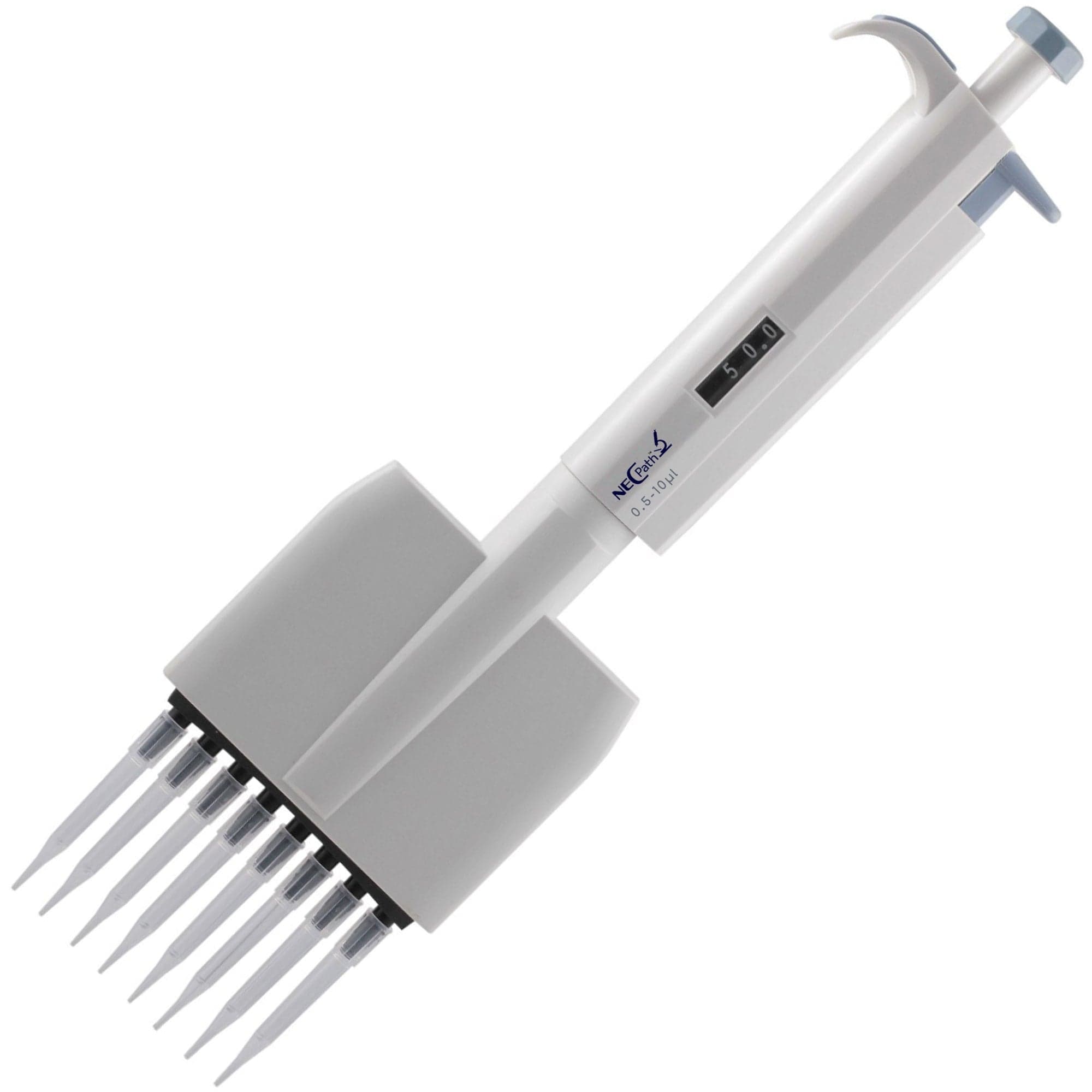 NecPette 8-Channel Adjustable Volume Micropipette - Precision Liquid Handling for Laboratory, Research & Clinical Diagnostics