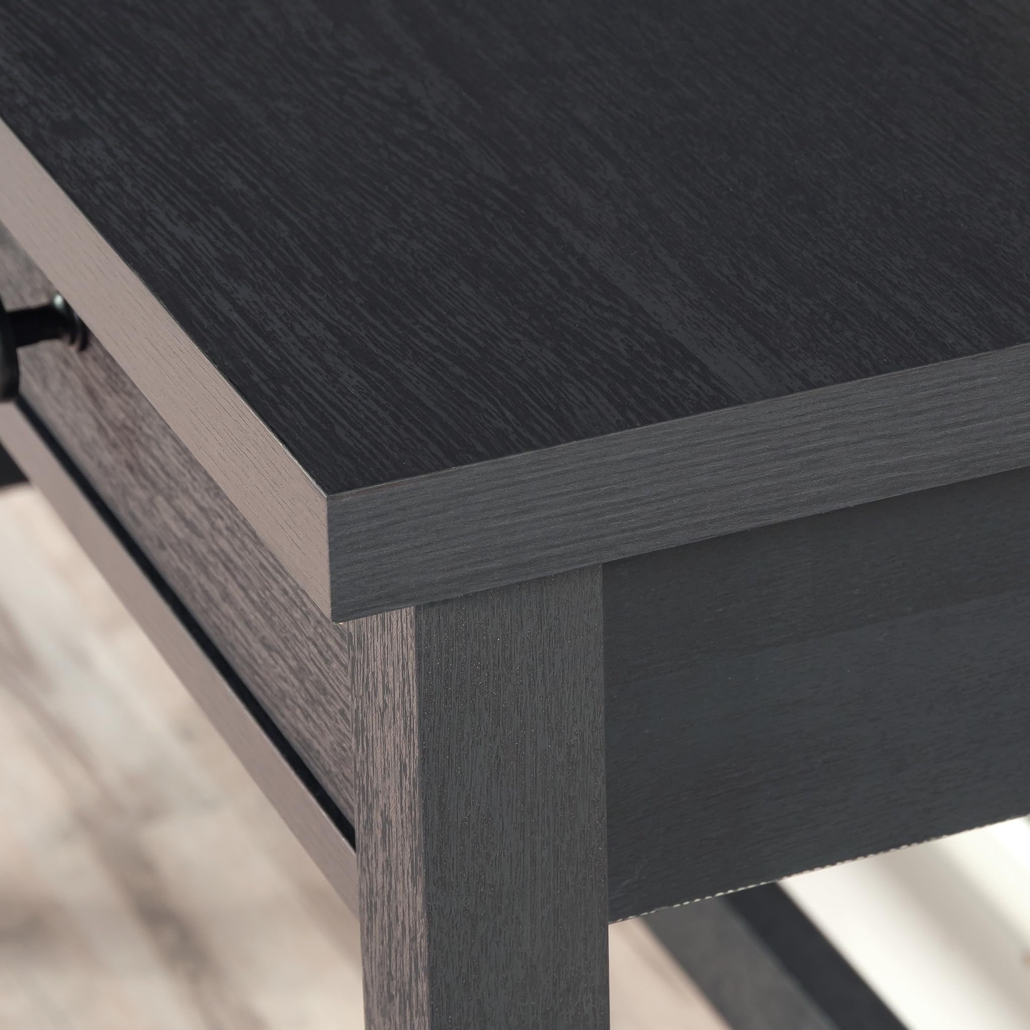 Sauder Raven Oak Finish Office Desk - Stylish and Functional Home Office Furniture for Work or Study