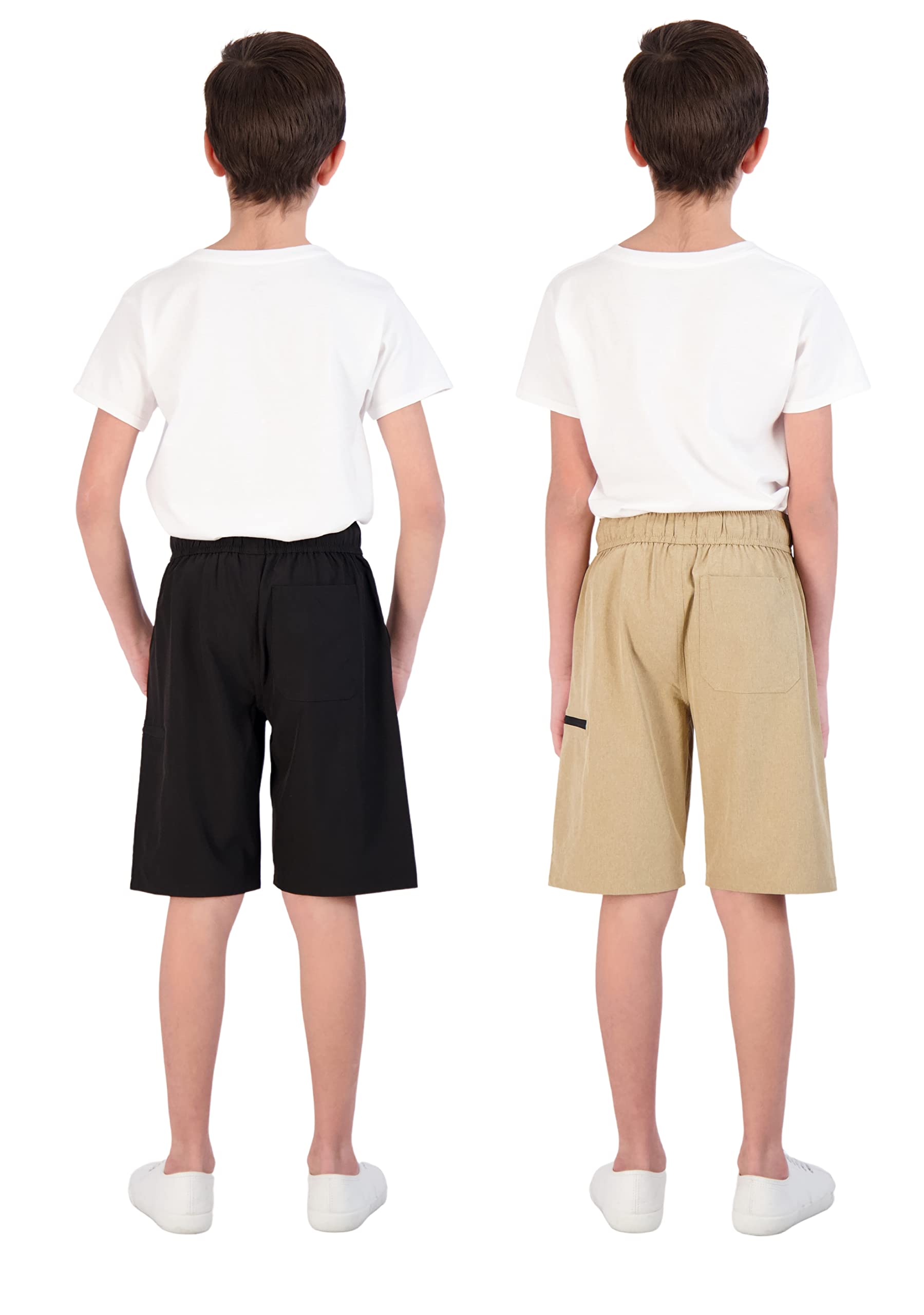 Boys Active Shorts 2-Pack | Comfortable Kids Athletic Shorts for Running, Sports & Play | Durable & Breathable