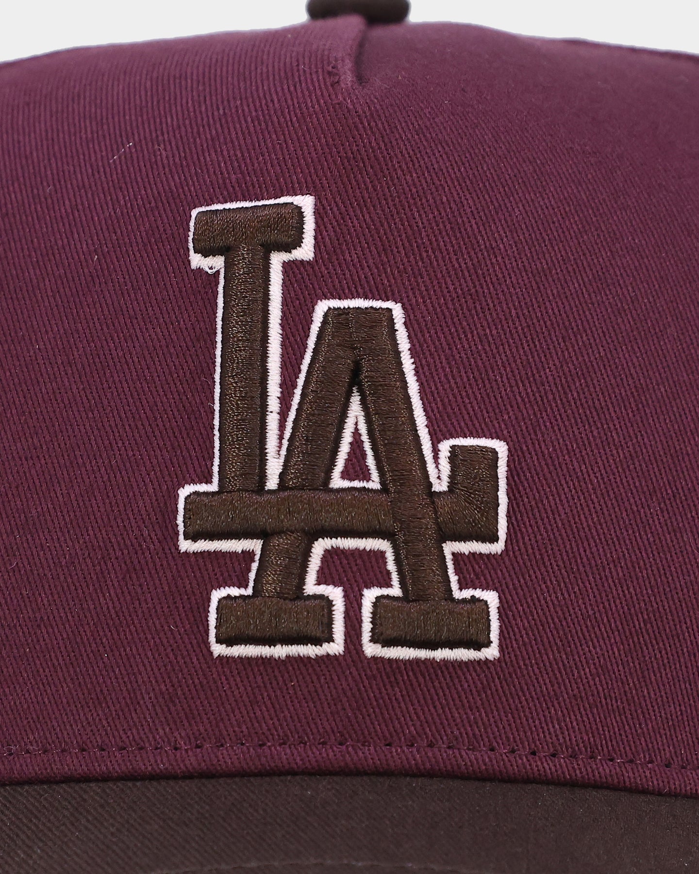 47 Brand Los Angeles Dodgers 'Bacon Me Crazy' MVP DT Snapback Hat - Dark Maroon/Brown Adjustable Baseball Cap for Men & Women - Perfect for Sports Games, Casual Wear & Fan Collections