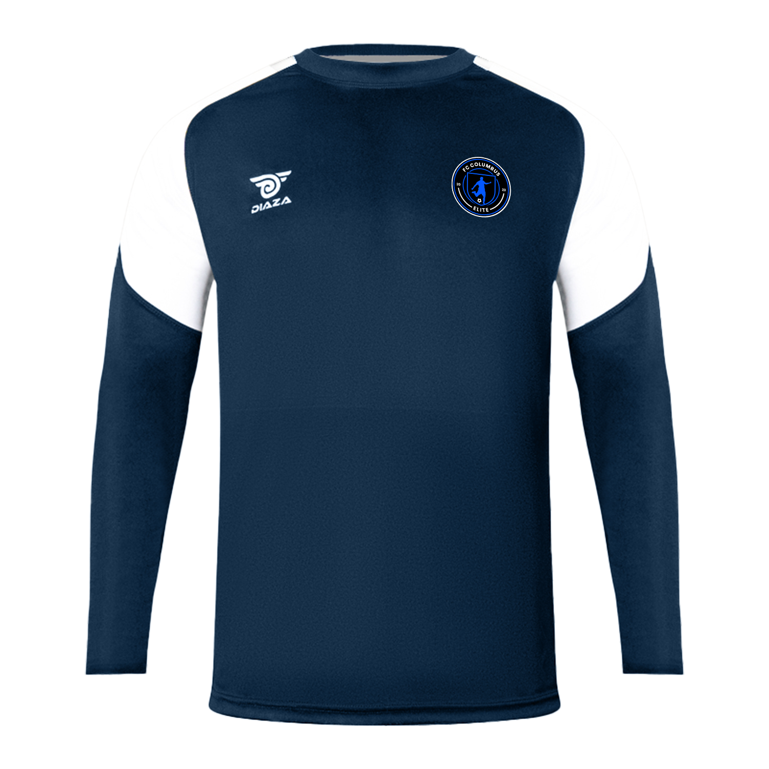 FC Columbus Long Sleeve Training Shirt - Navy Blue Athletic Top for Men | Gym Workout, Running & Outdoor Sports Apparel