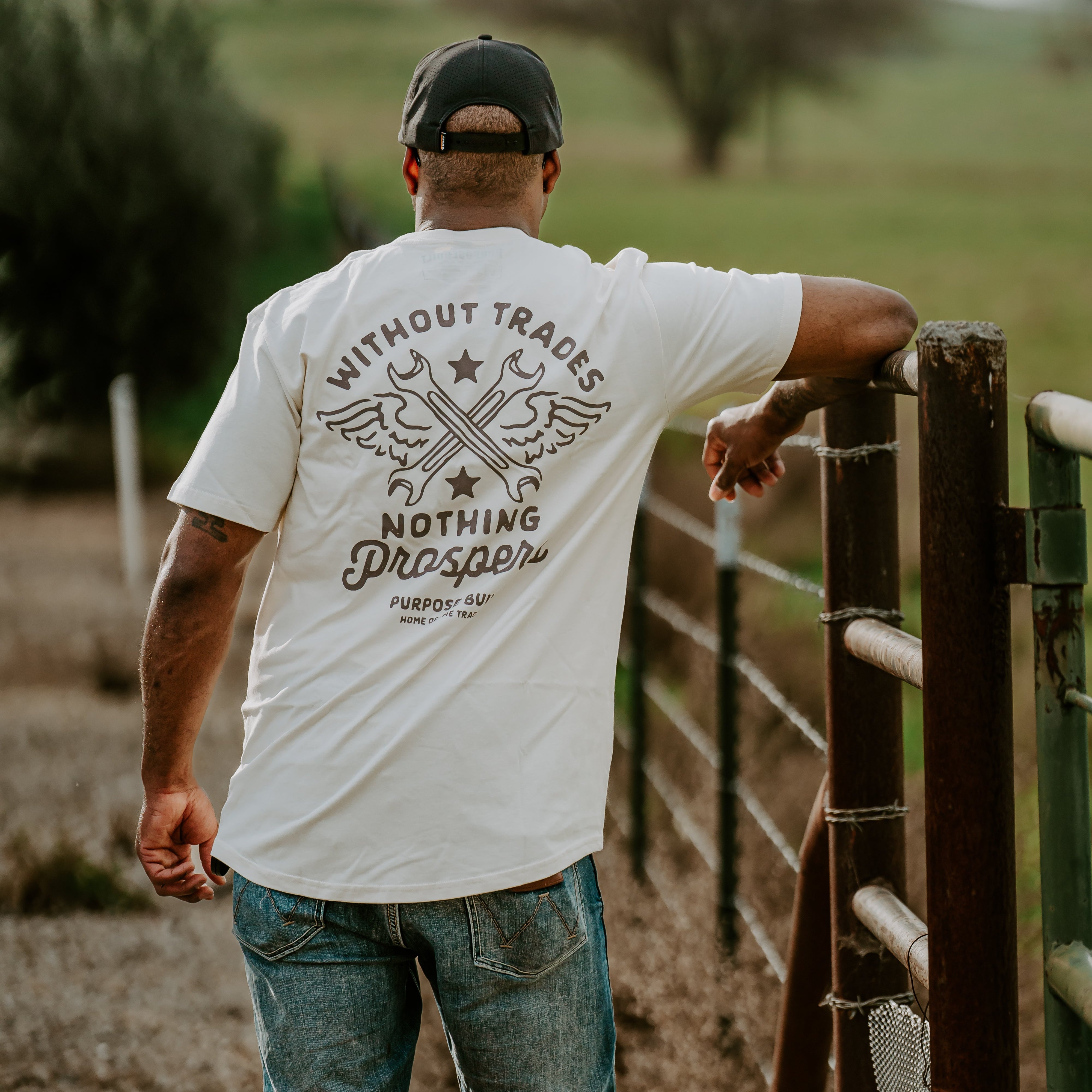Nothing Prospers Drop Short Sleeve T-Shirt for Men - Comfortable Ecru Cotton Tee - Perfect for Casual Wear & Street Style Outfits
