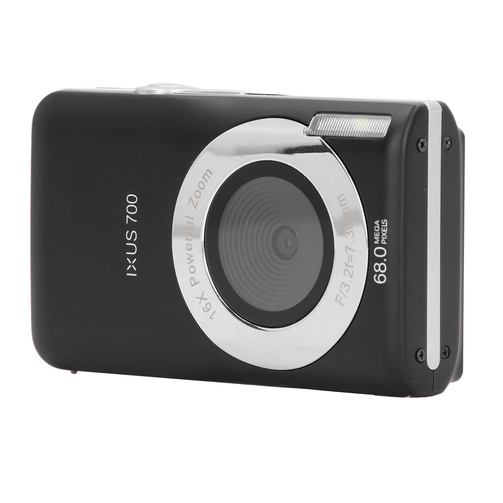 8K Digital Camera for Photography & Vlogging - 68MP Compact Camera with 2.7in LCD Screen, 16X Digital Zoom, Ideal for Teens & Beginners - Perfect for Travel, YouTube Content Creation, and Everyday Photography (Black)