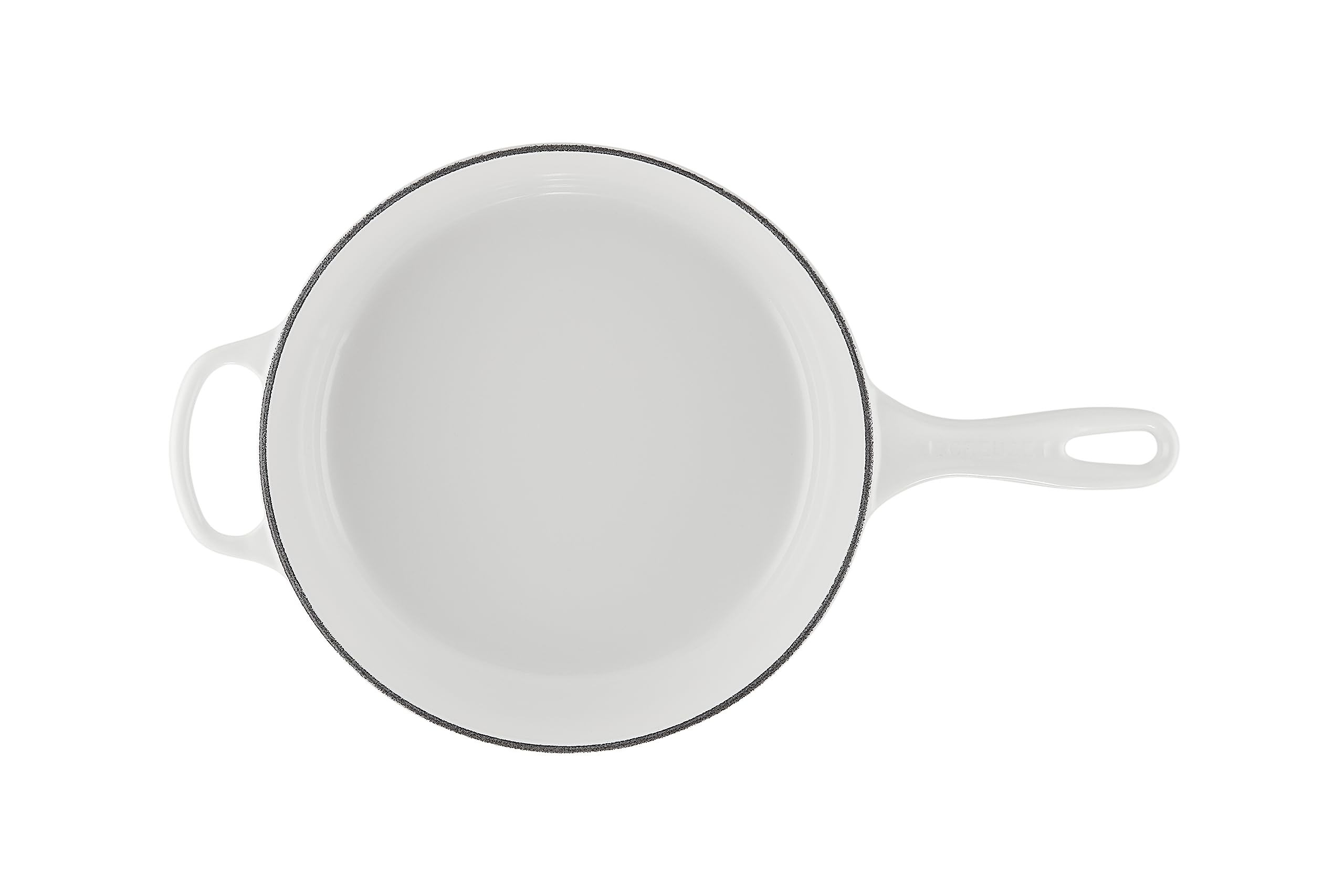 Le Creuset Signature Enameled Cast Iron Cassadou Dutch Oven - 3.75 Quart, Classic White | Perfect for Braising, Stewing & Slow Cooking Soups