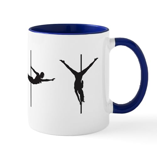 White/Navy Inside - Pole Dance Mug