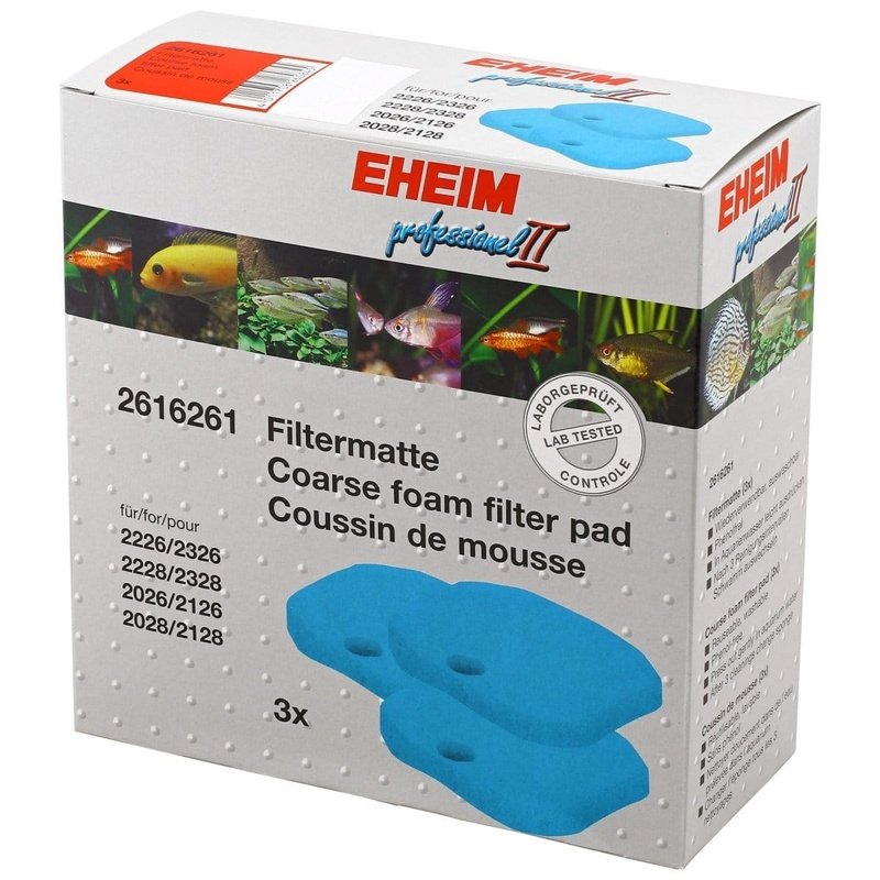 Eheim Coarse Filter Pad for Eheim Experience 350 & 350T Aquarium Filter - 3 Pack (2616261) - Perfect for Fish Tank Maintenance and Water Filtration