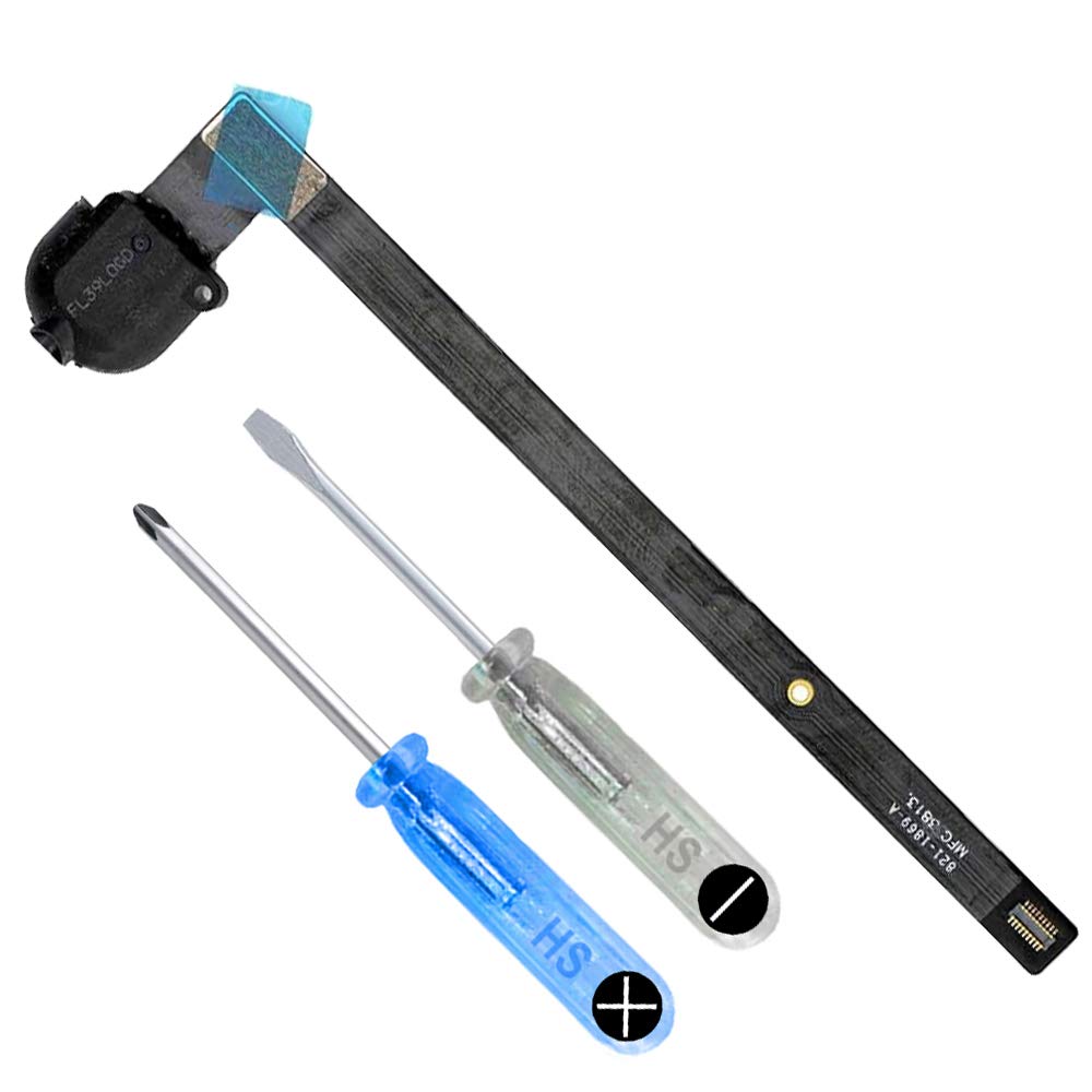 MMOBIEL 3.5mm Headphone Jack Flex Cable Replacement for iPad Air 6th/5th Gen 9.7 Inch - Repair Kit with Tools (Black) | Fix Broken Audio Port for Music, Gaming & Video Calls