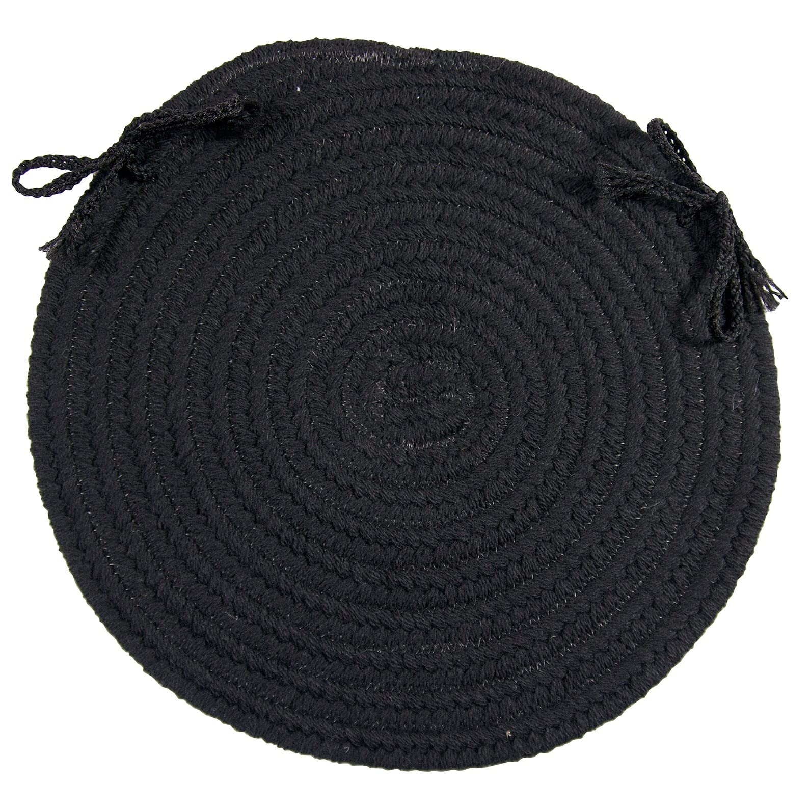 Premium Bristol Chair Pad in Black - Comfortable & Non-Slip Seat Cushion for Office, Dining, and Living Room Chairs