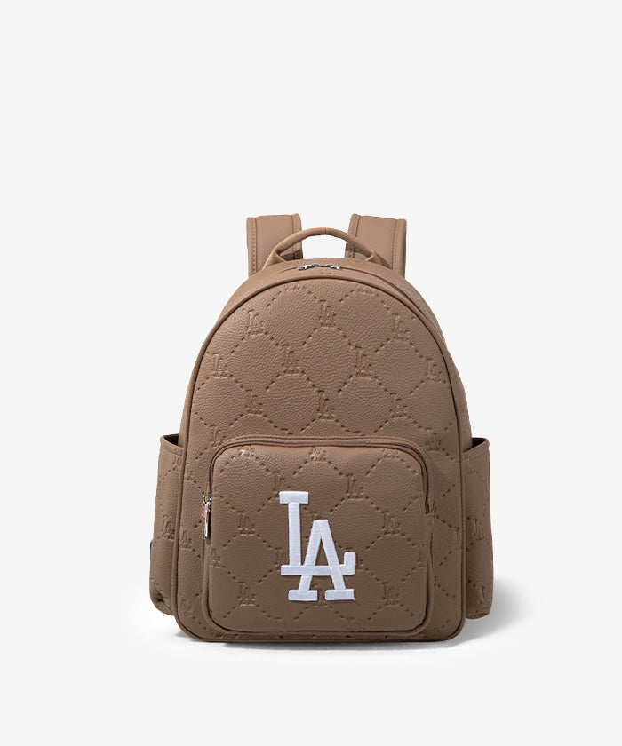 MLB Los Angeles Dodgers Genuine Leather Baseball Backpack for Men & Women - Perfect for Sports, School, Travel & Game Day