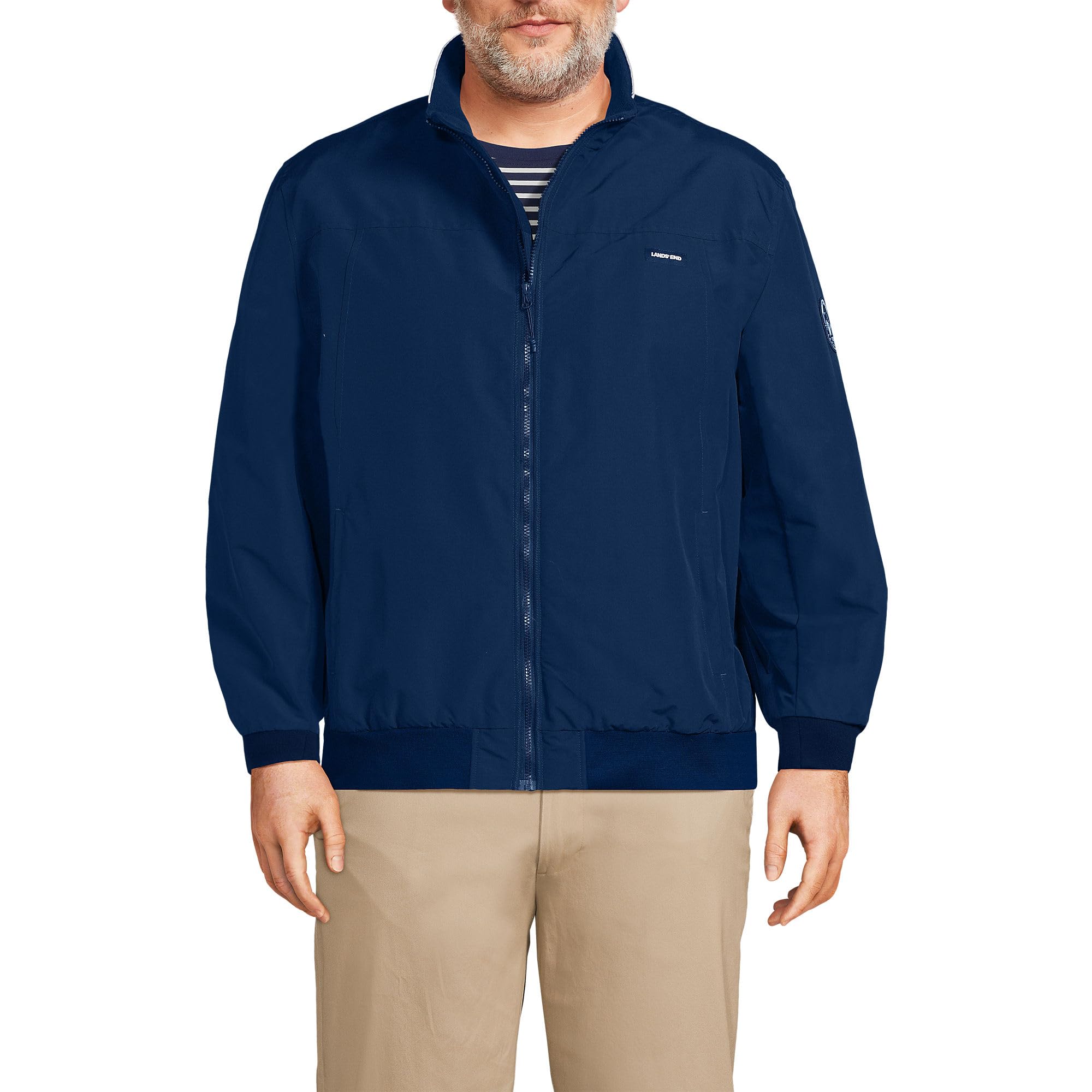 Lands' End Men's Classic Squall Waterproof Insulated Winter Jacket - Warm Windproof Coat for Hiking, Skiing & Outdoor Activities