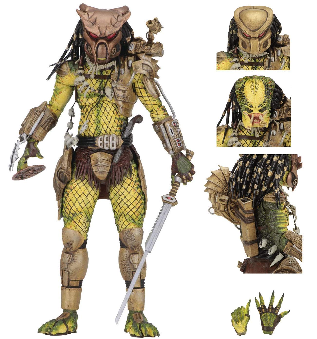 Predator Ultimate Golden Angel 7-Inch Action Figure - Collectible Toy for Fans, Gift for Movie Lovers (Perfect for Display, Cosplay & Role-Playing Games)