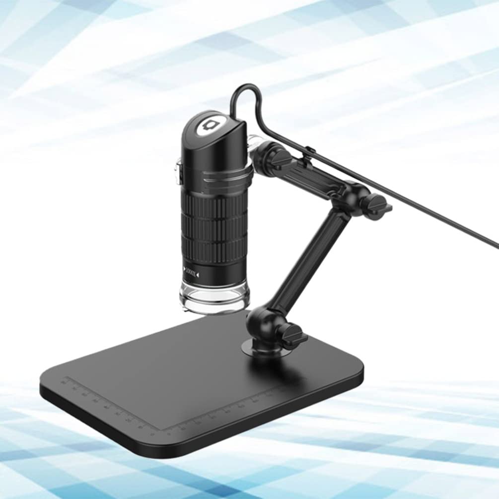 Scicalife USB Digital Microscope 1000x Magnification - Portable Electron Microscope with Rotating Lens & Folding Bracket | Ideal for Coin Collecting, Jewelry Inspection & PCB Repair
