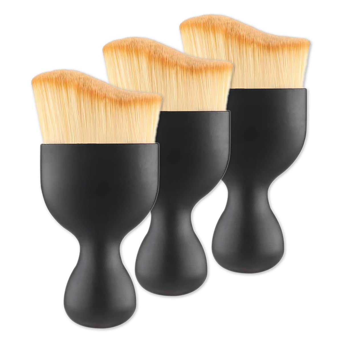 Premium Car Interior Detailing Brush Set - 3PC Soft Bristle Auto Cleaning Brushes for Dashboard, Vents & Upholstery | Gentle Dust Removal Tool for Cars, Home, Office, Computers & Keyboards | Perfect for Detailing Enthusiasts & Professional Cleaners