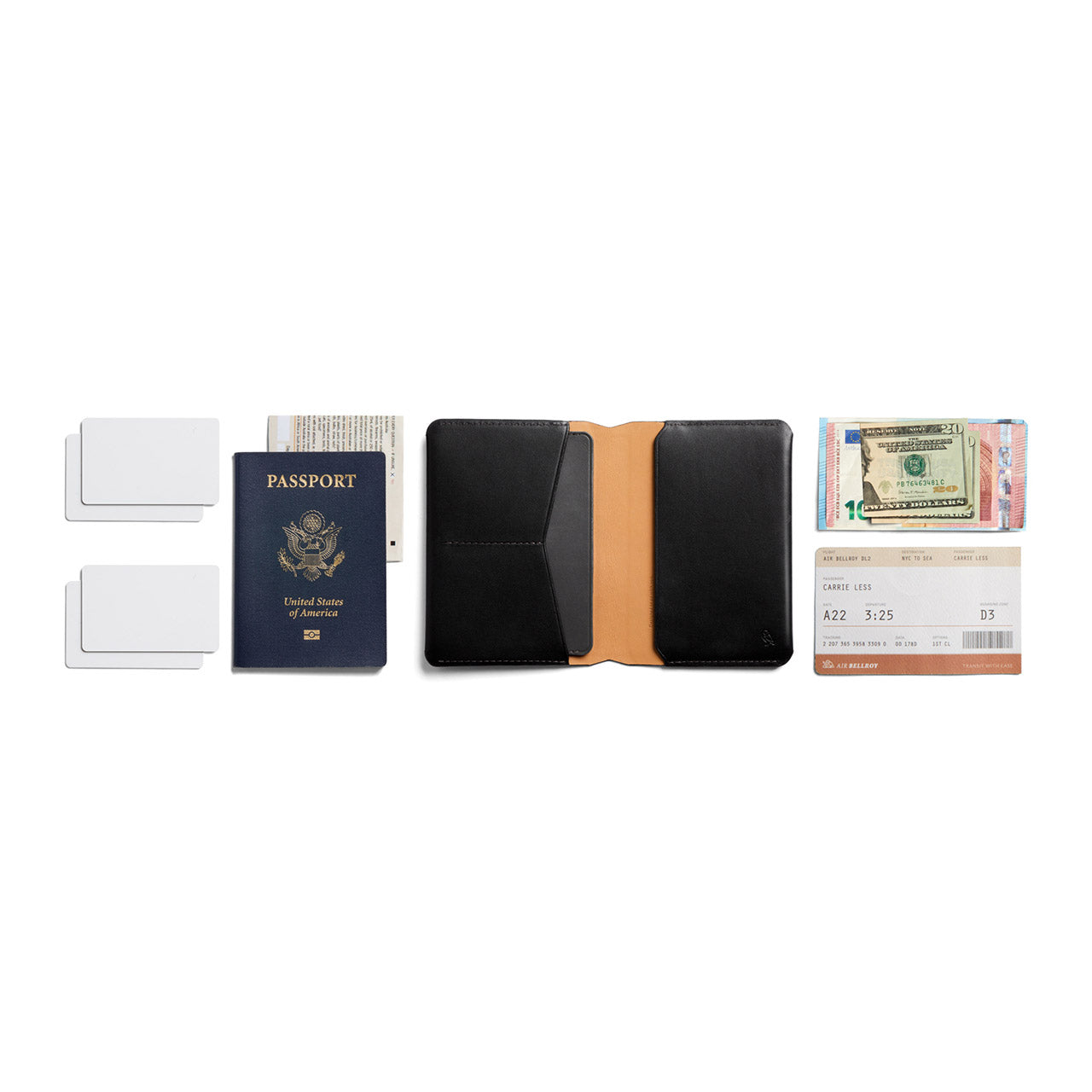 Premium Bellroy Passport Cover - RFID Blocking Leather Travel Wallet for Secure & Stylish Passport Protection | Perfect for International Travel & Business Trips